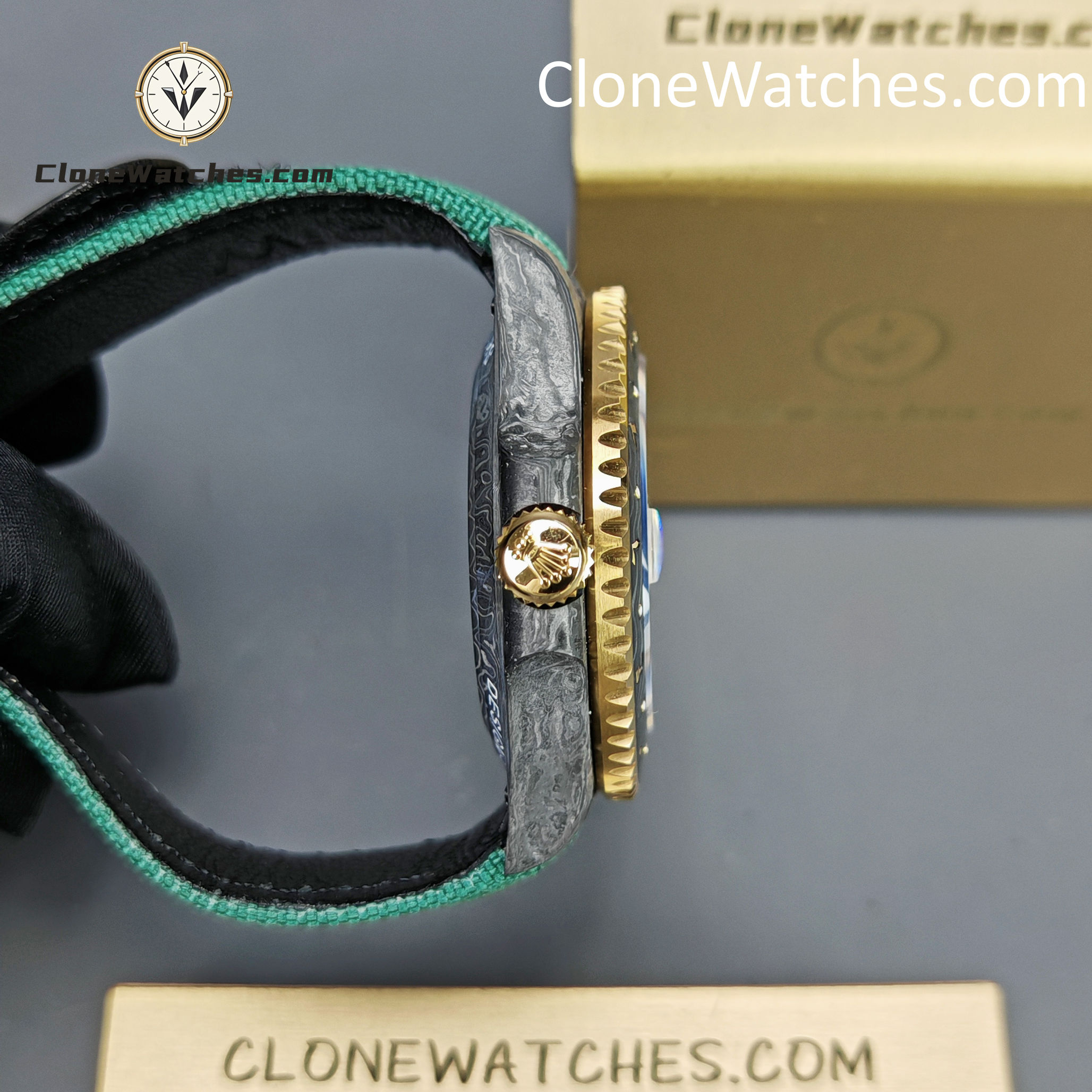 Modified Super Clone Watches 1:1 DIW Rolex GMT Master II NTPT Carbon OASIS Middle East Edition 3285 Movement