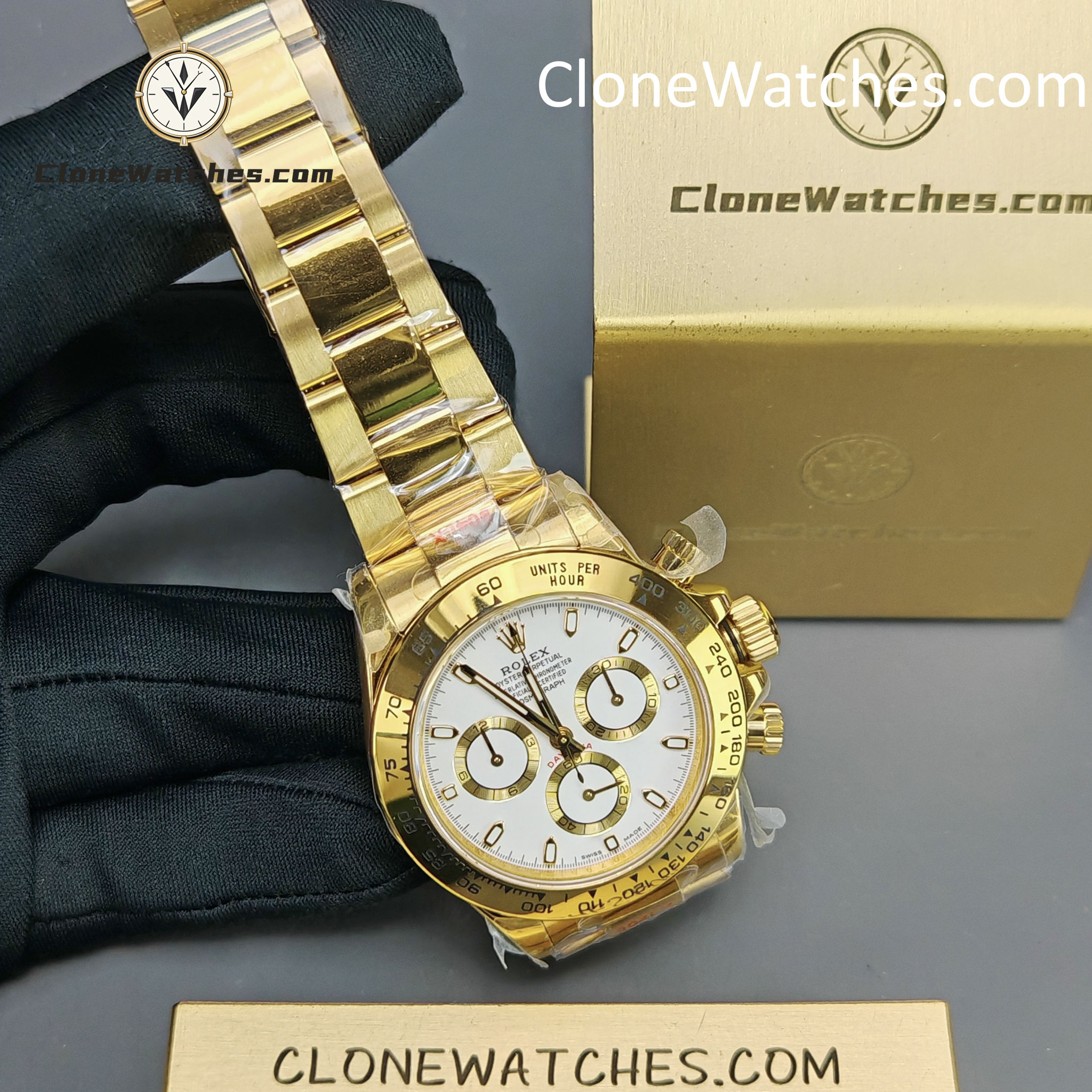 Rolex Super Clone Watches 1:1 Daytona White Dial m116508-0001 4130 Movement