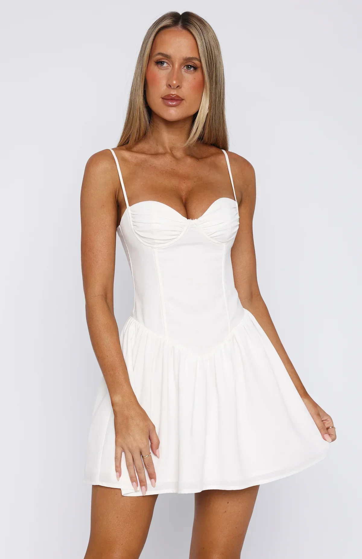 You're A Problem Mini Dress White