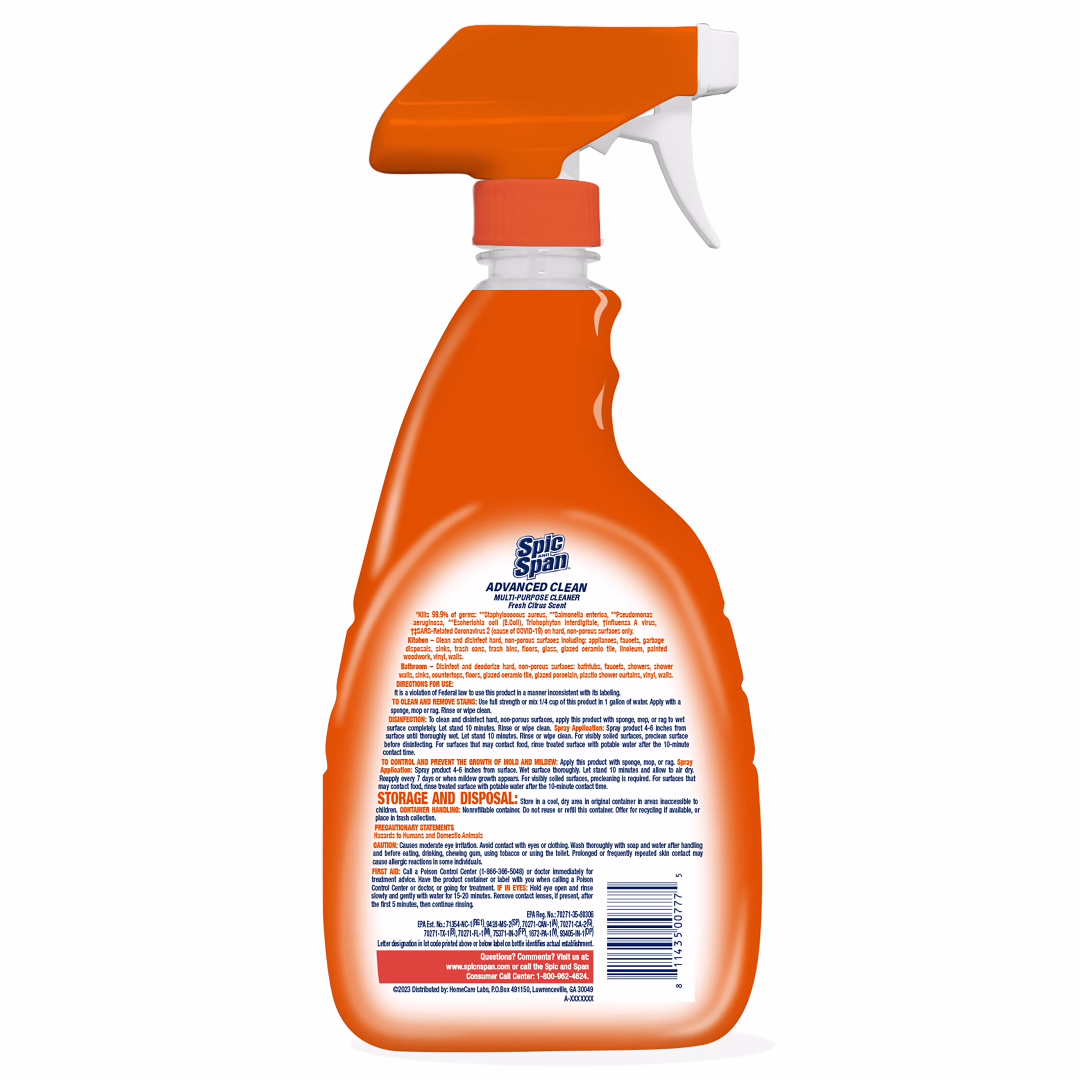 Spic & Span 32oz Advanced Cleaning Spray Citrus Scent