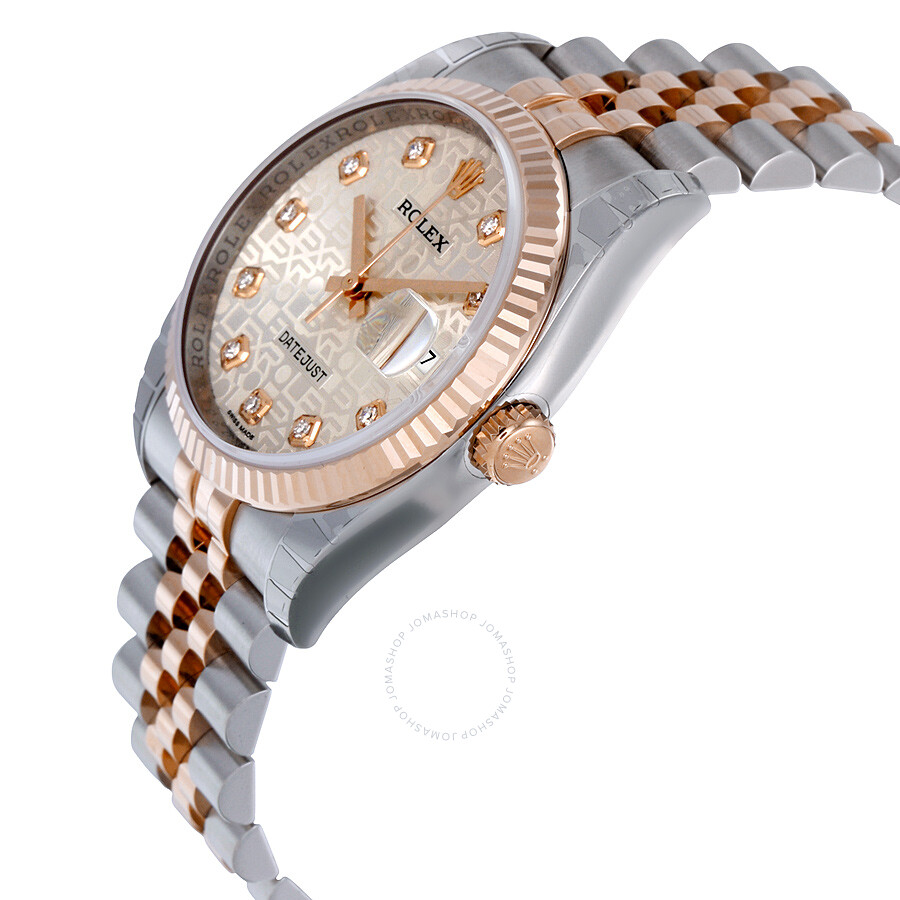 Rolex Oyster Perpetual Datejust 36 Silver Dial Stainless Steel and 18K Everose Gold Jubilee Bracelet Automatic Men s Watch 116231SJDJ（Lifetime free warranty+90-days replacement service & Refund!.）