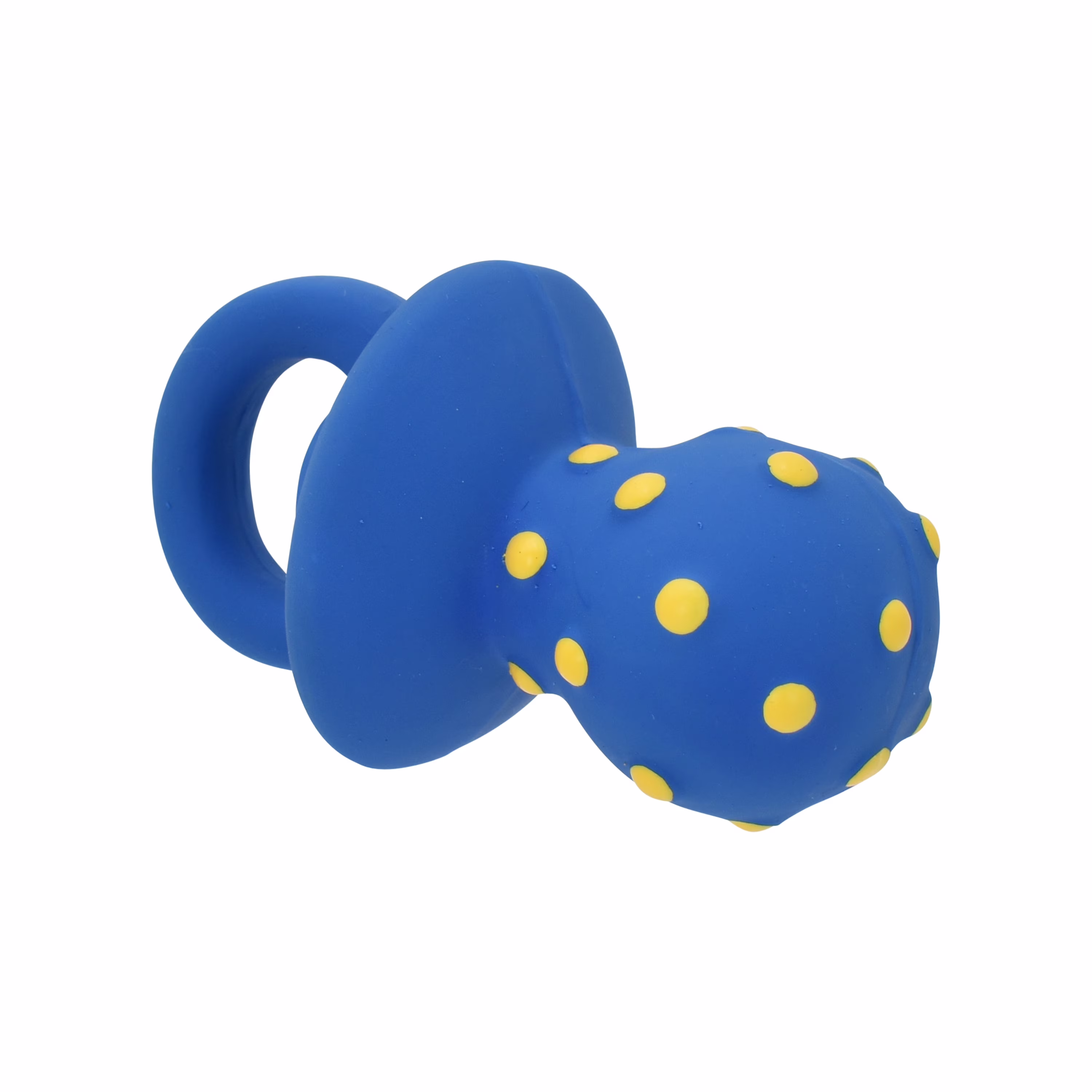 (2 pack) Vibrant Life Playful Buddy Pacifier Dog Toy, Latex with Plush Filling, Chew Level 1