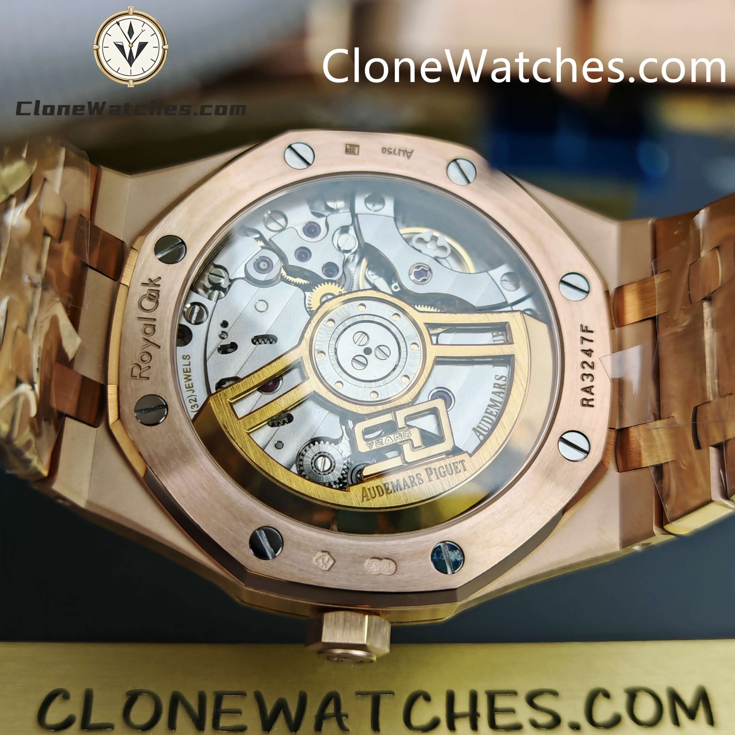 Audemars Piguet Super Clone Watches 1:1 Royal Oak 15510 Rose Gold Blue Dial 41MM
