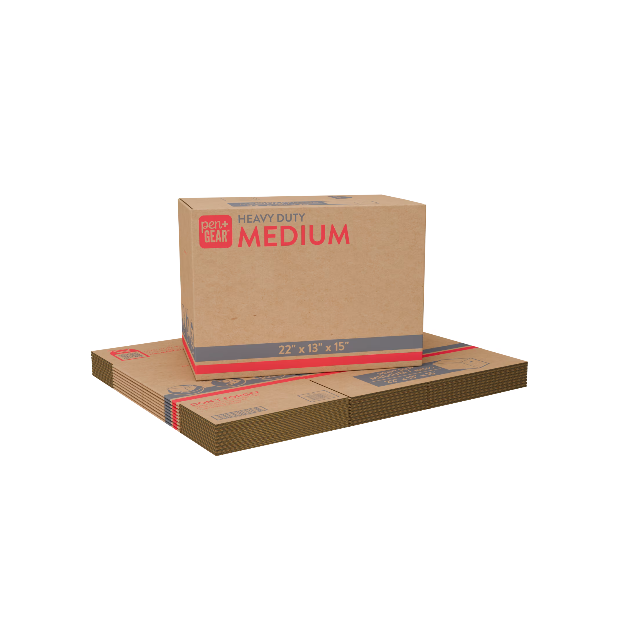 (10 pack) Pen+Gear Medium Heavy Duty Kraft Moving Boxes, 22 Inches x 13 Inches x 15 Inches