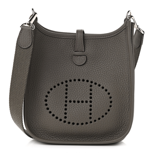 HERMES Taurillon Clemence Evelyne TPM Etain