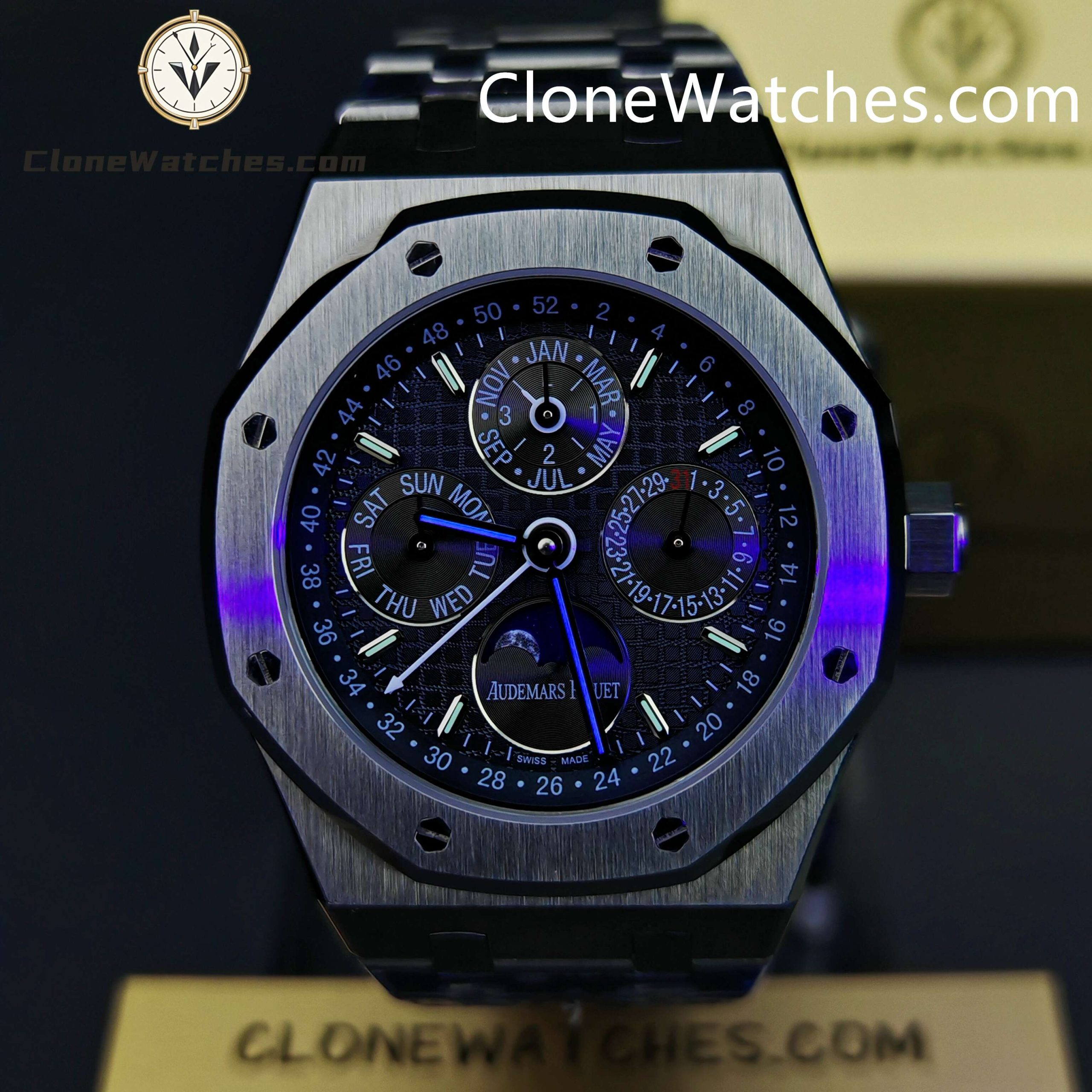 Audemars Piguet Super Clone Watches 1:1 Royal Oak Perpetual Calendar 26574ST 41MM