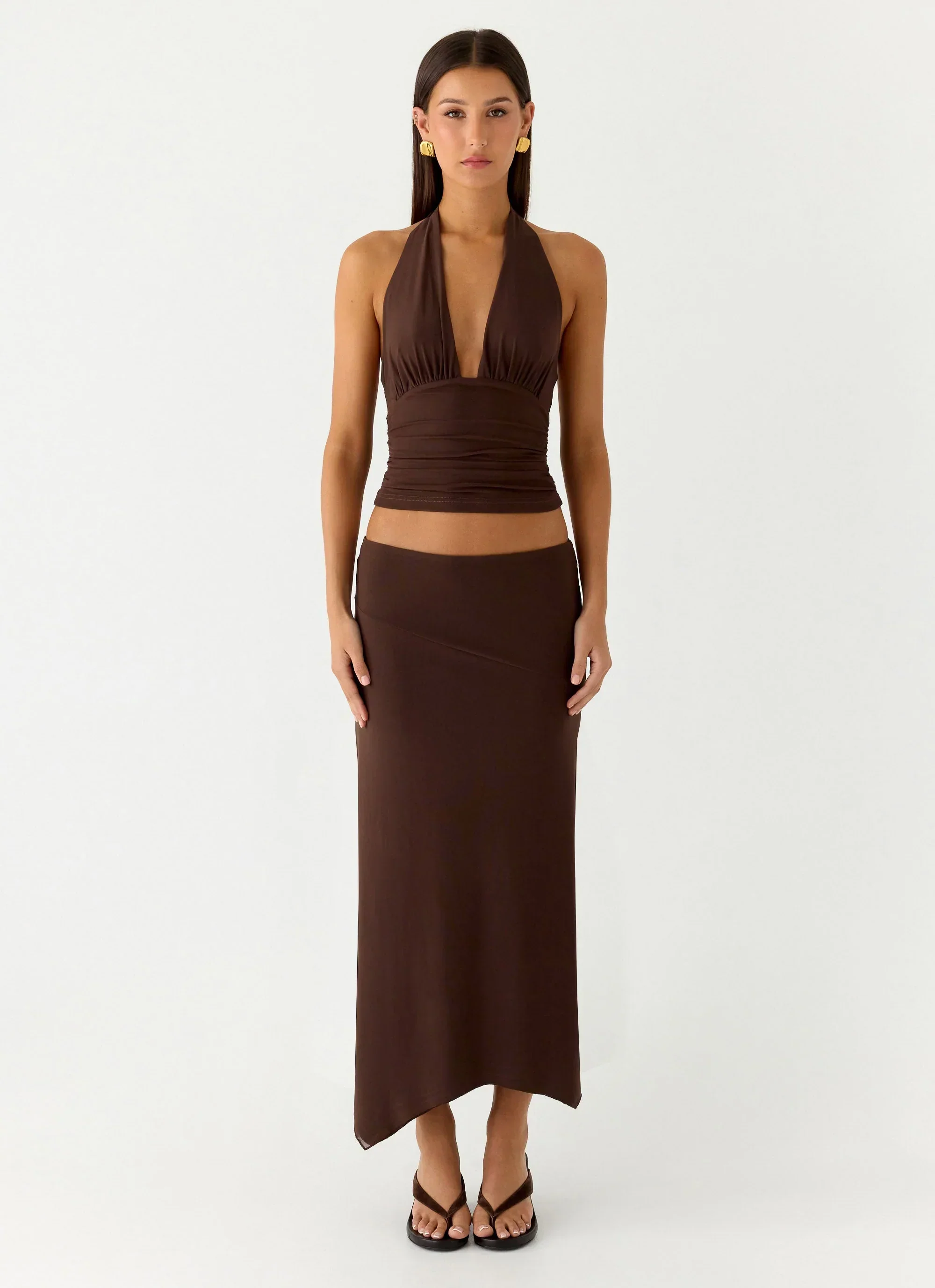 Kerrie Halter Top - Chocolate