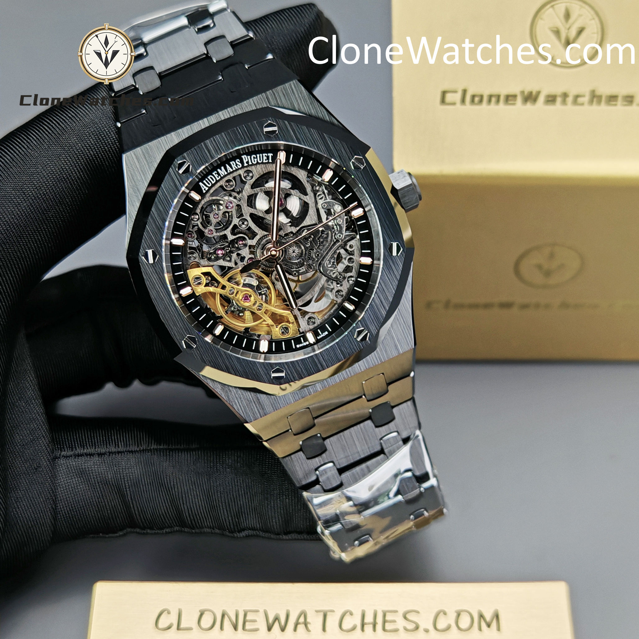 Audemars Piguet Super Clone Watches 1:1 Royal Oak 15416 Skeleton Dial
