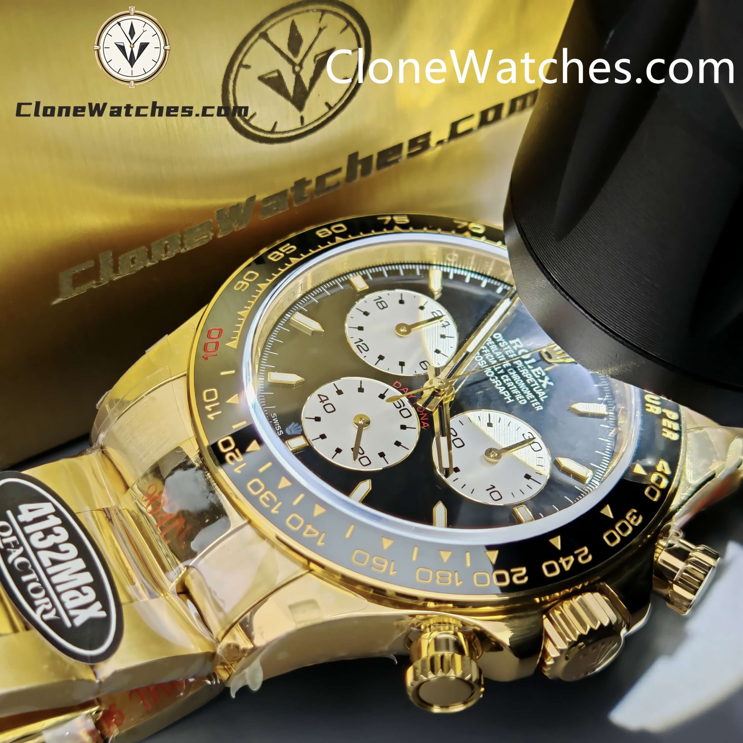 Rolex Super Clone Watches 1:1 Le Mans Daytona 100 Years Anniversary 18K Gold 4132 Movement