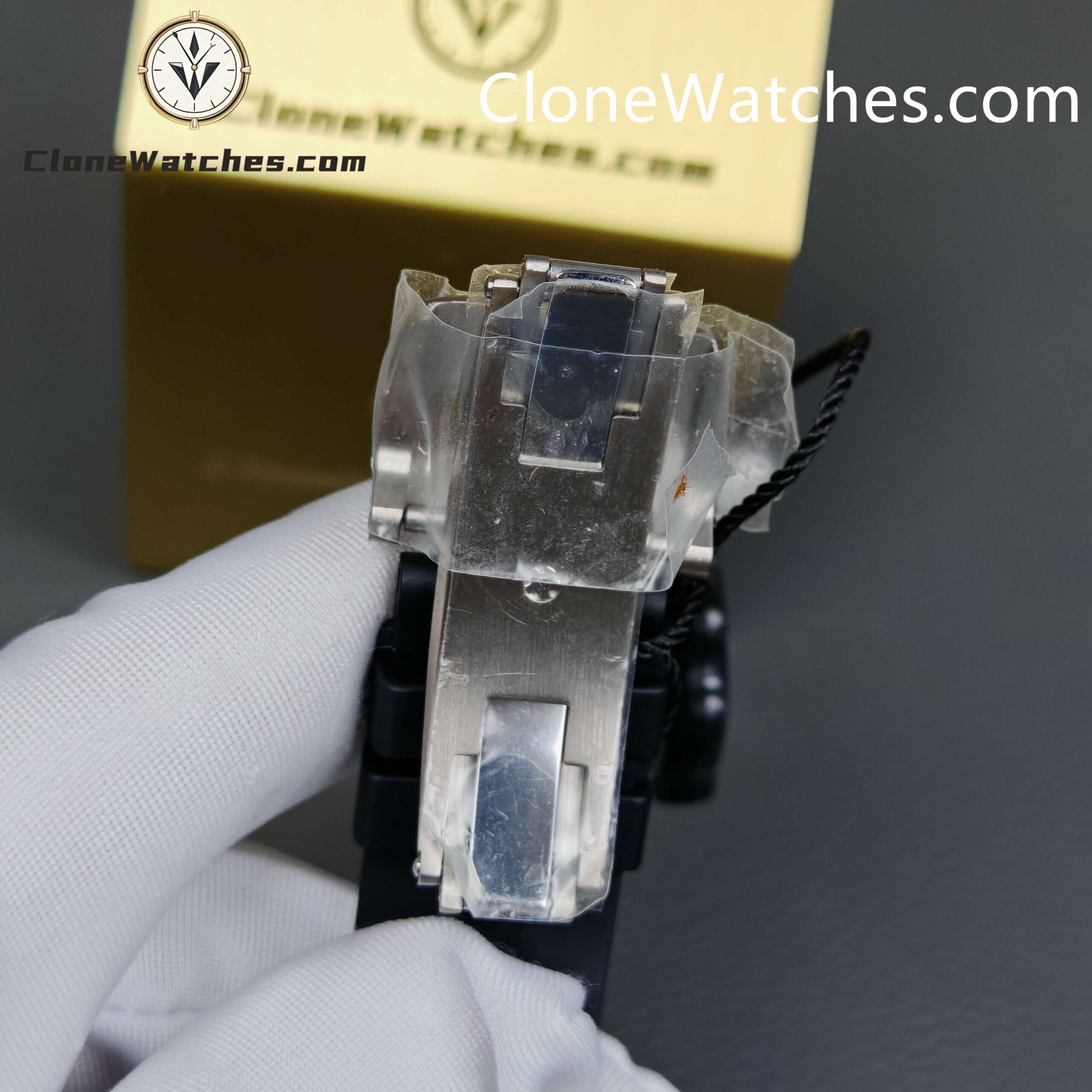 Richard Mille Super Clone Watches 1:1 RM 055 NTPT Tourbillon Black Strap