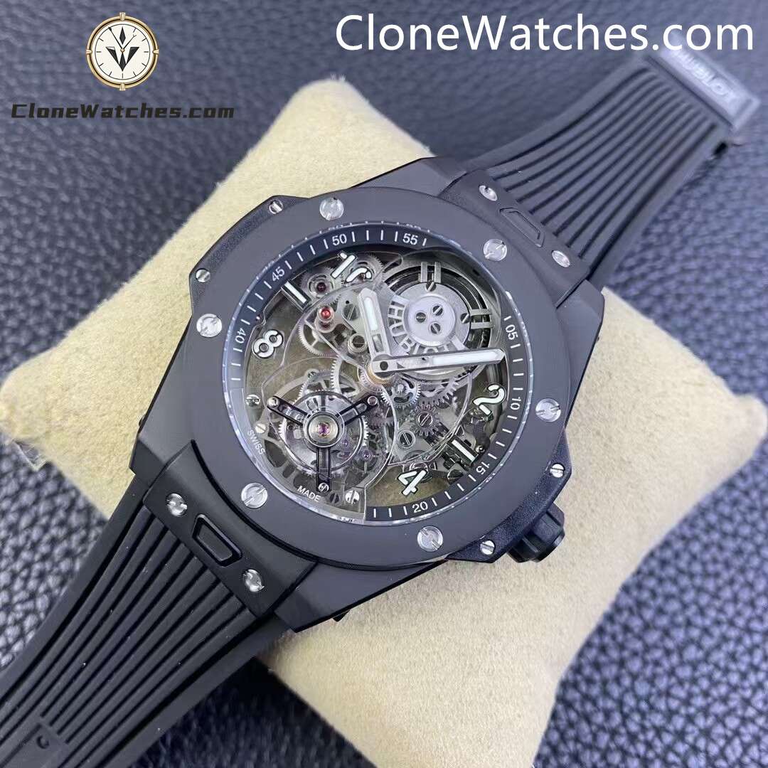 Hublot Super Clone Watches 1:1 Big Bang Tourbillon Automatic Black Magic 419.CI.0170.RX