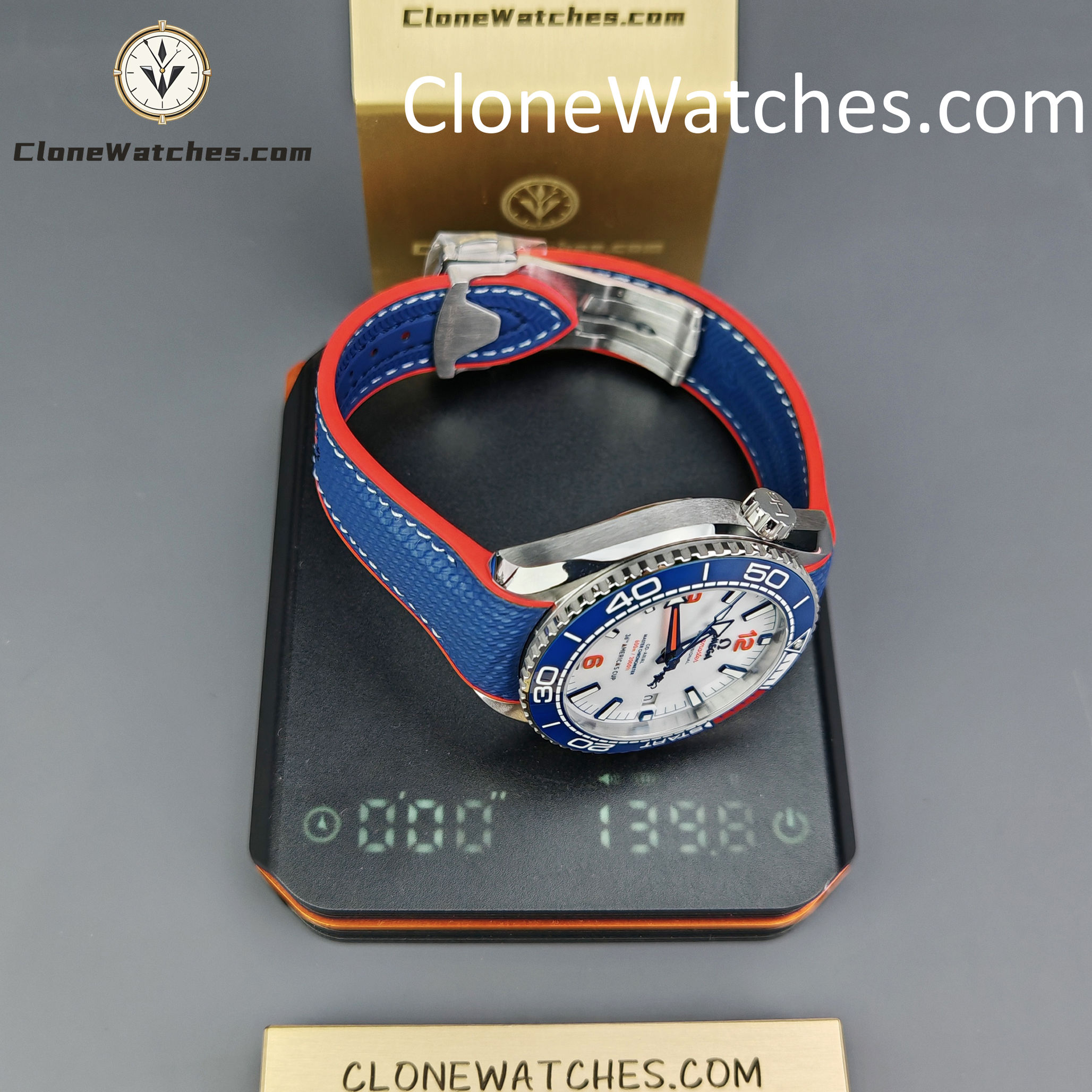 OMEGA Super Clone Watches 1:1 America��s Cup Seamaster Planet Ocean 600m 215.32.43.21.04.001 43.5MM