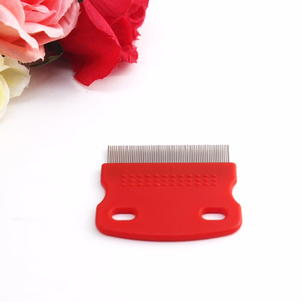 Shldybc Pet Hair Grooming Comb Flea Shedding Brush Puppy Dog Stainless Comb, Dog Puppy Grooming Steel Small Fine Toothed Pet Flea Comb