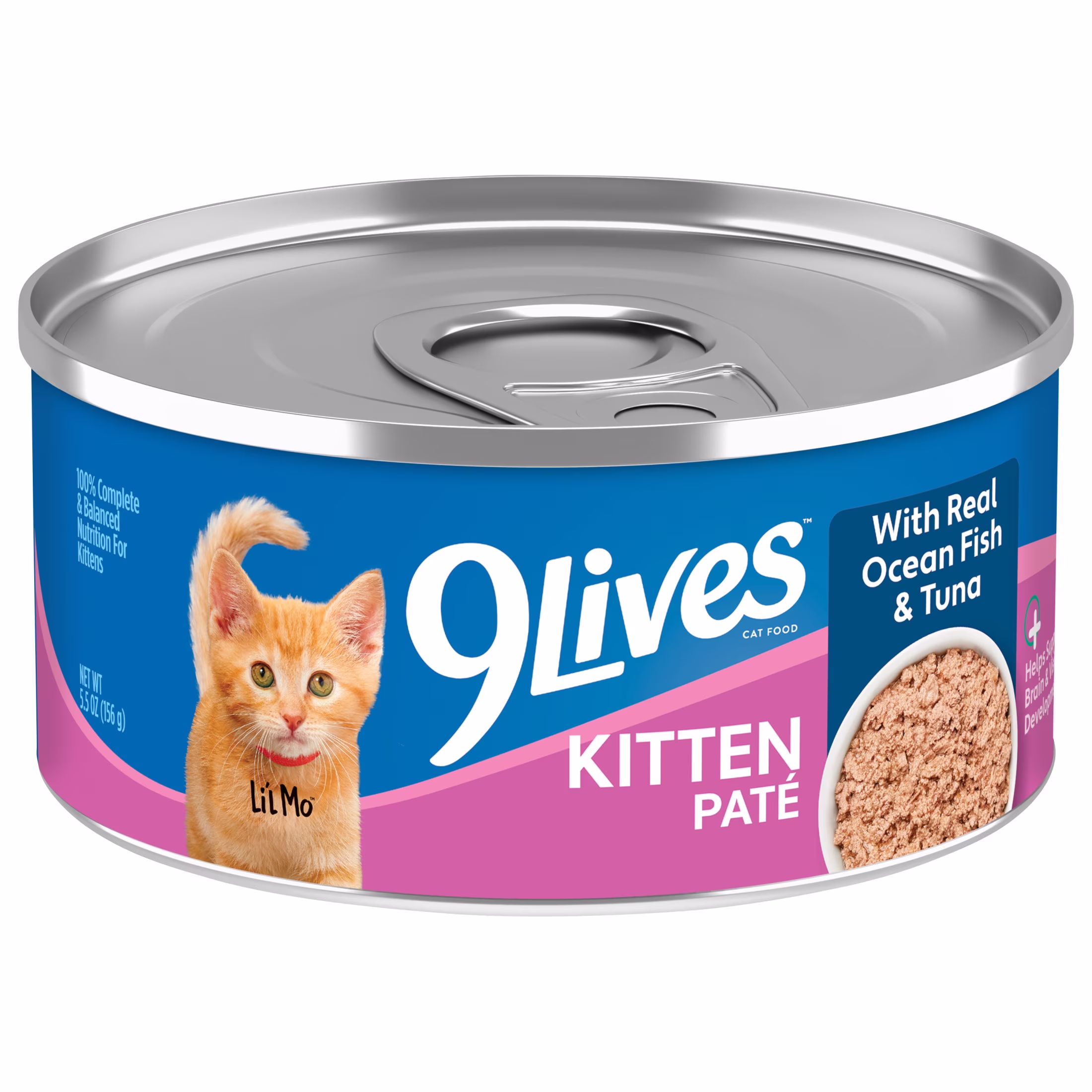 9Lives Kitten Paté Cat Food with Real Ocean Fish and Tuna, 5.5 oz