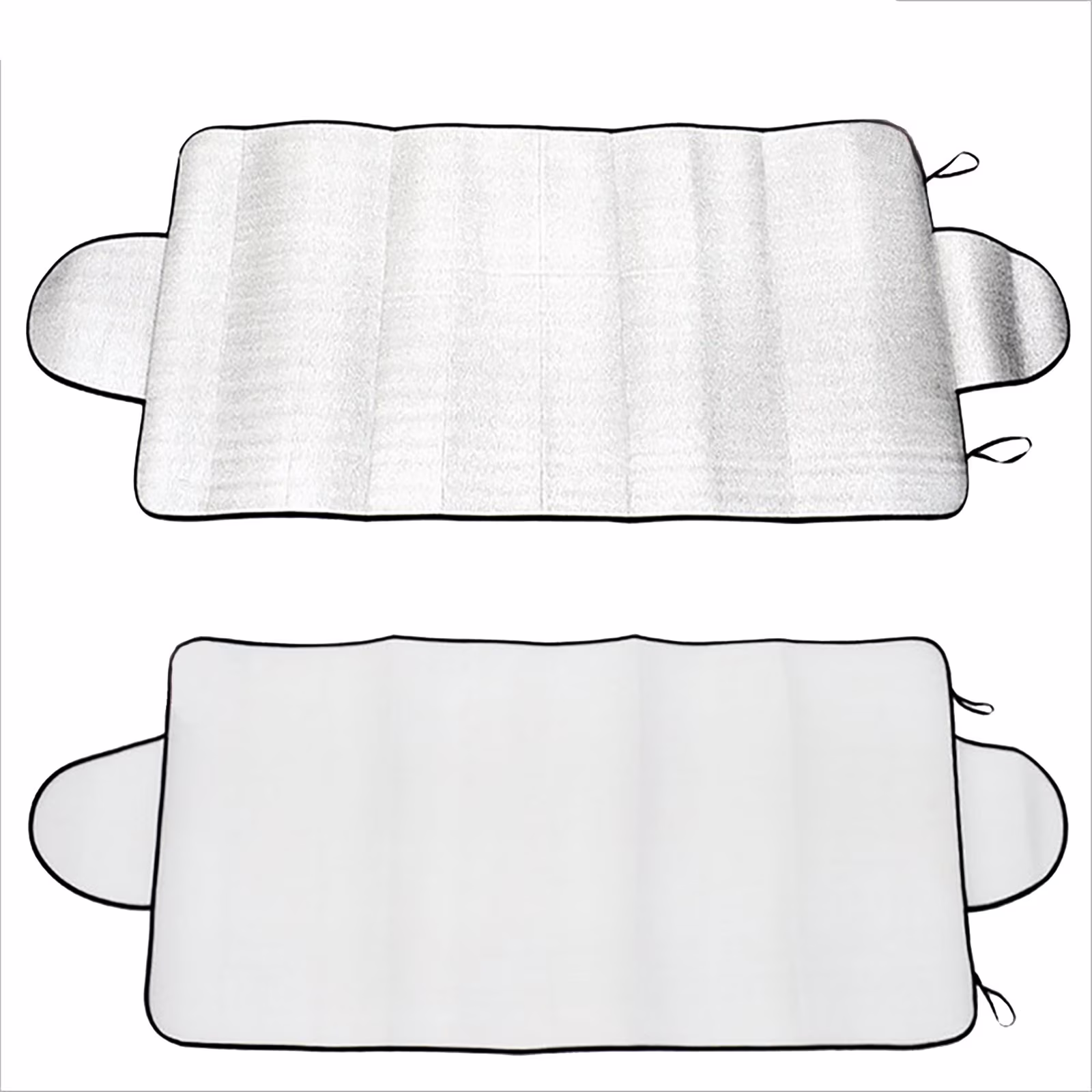 Hxlamzoo Car Sun Shade & Snow Cover – 70x150 Double Ear Design with Thickened Heat Foam for All-Season Protection (Winter & Summer)