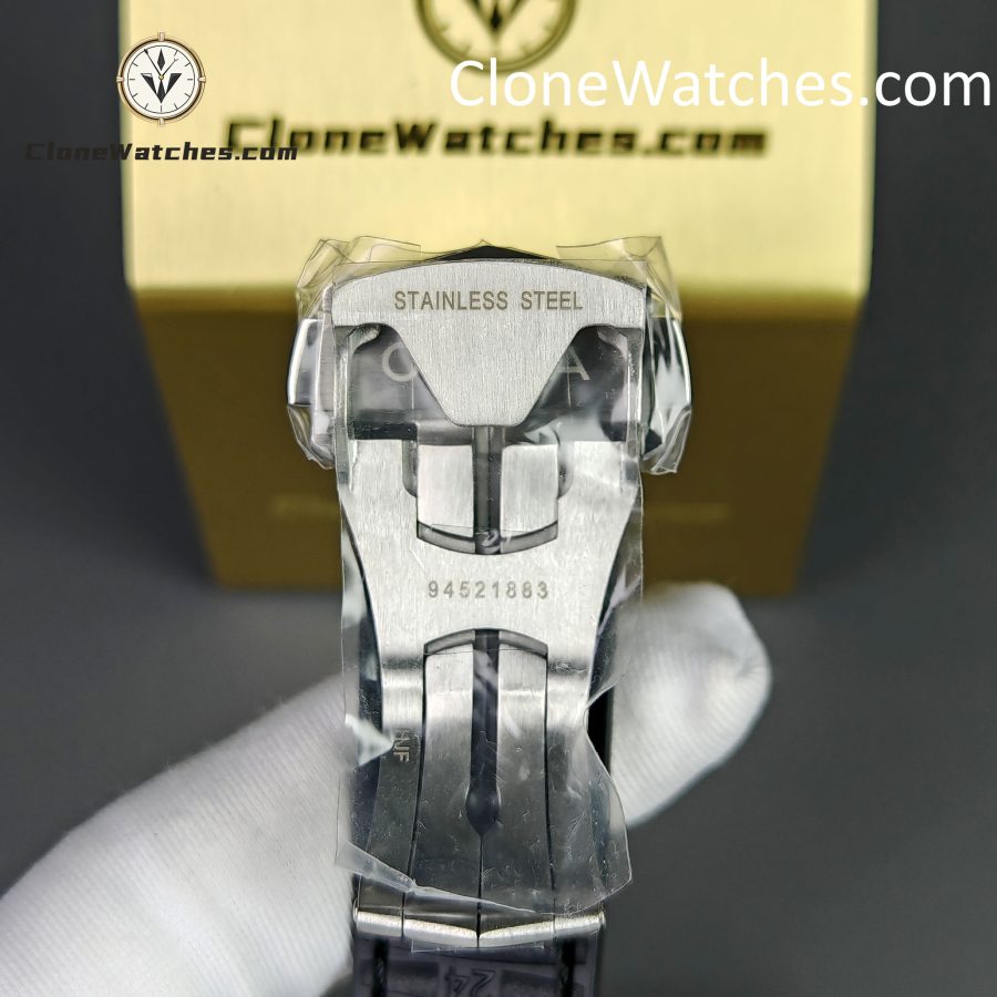 OMEGA Super Clone Watches 1:1 Constellation steel on leather strap 131.33.41.21.01.001 41mm