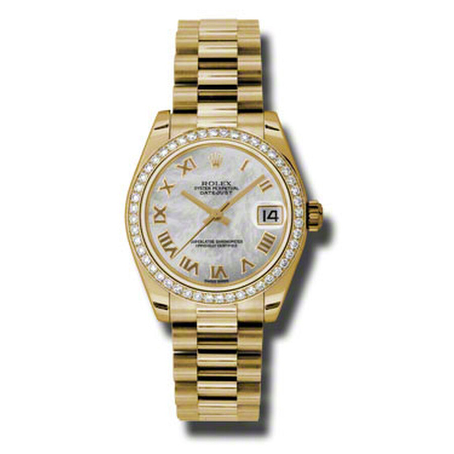 Rolex Lady-Datejust 31 Mother Of Pearl Dial 18K Yellow Gold President Automatic Ladies Watch 178288MRP（Lifetime free warranty+90-days replacement service & Refund!.）