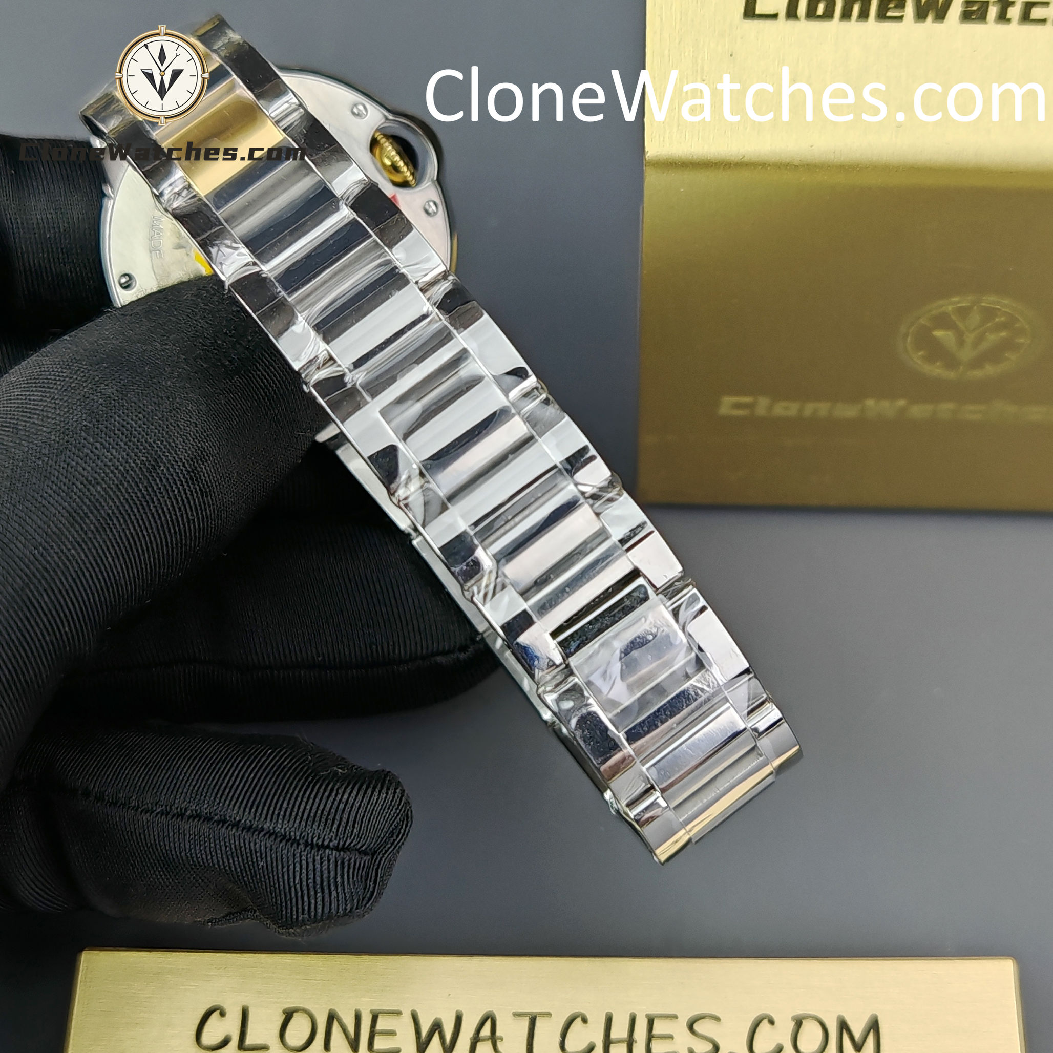 Cartier Super Clone Watches 1:1 Ballon Bleu de W2BB0002 Silver Dial 33mm