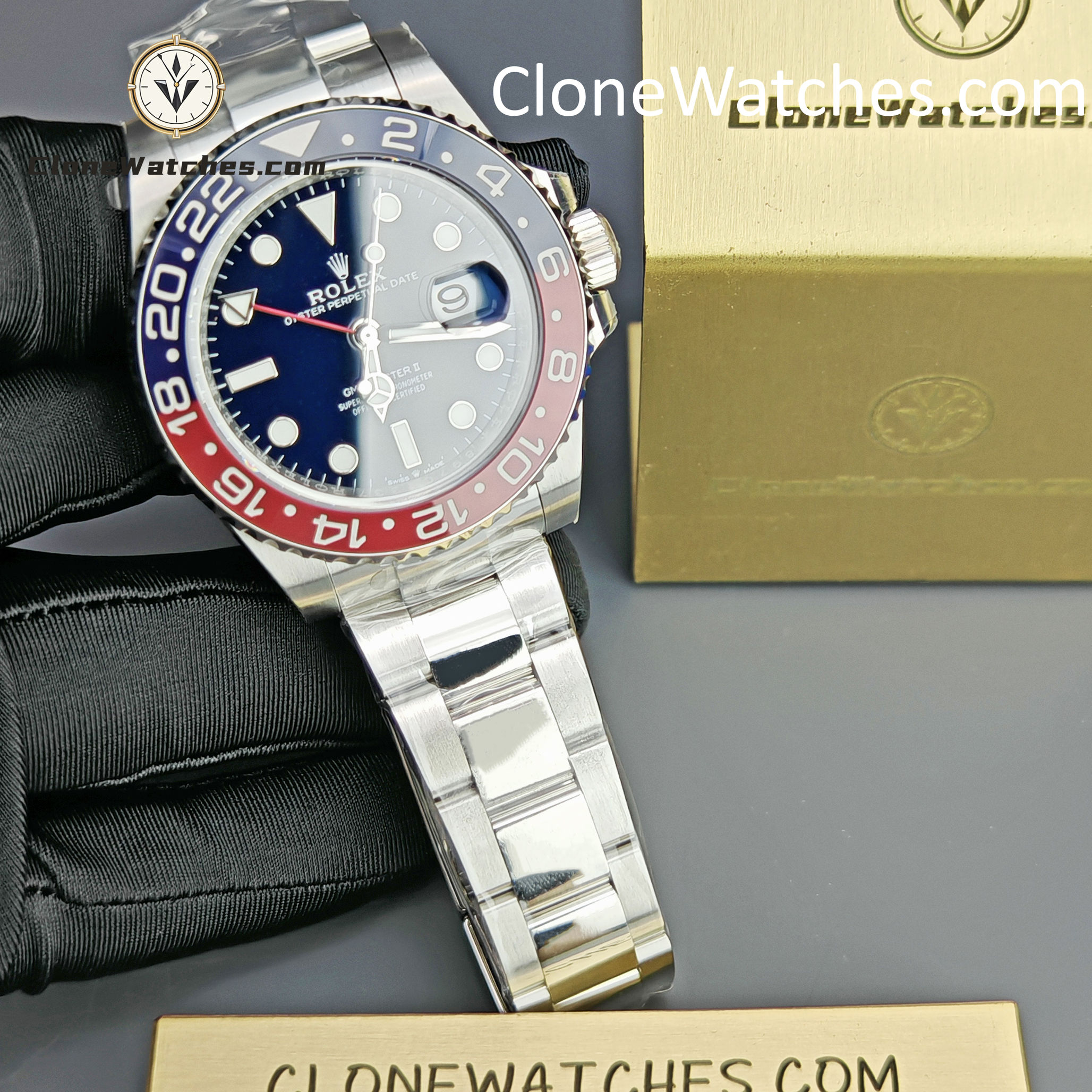 Rolex Super Clone Watches 1:1 GMT Master II m126719blro-0003 Oyster 3285 Movement