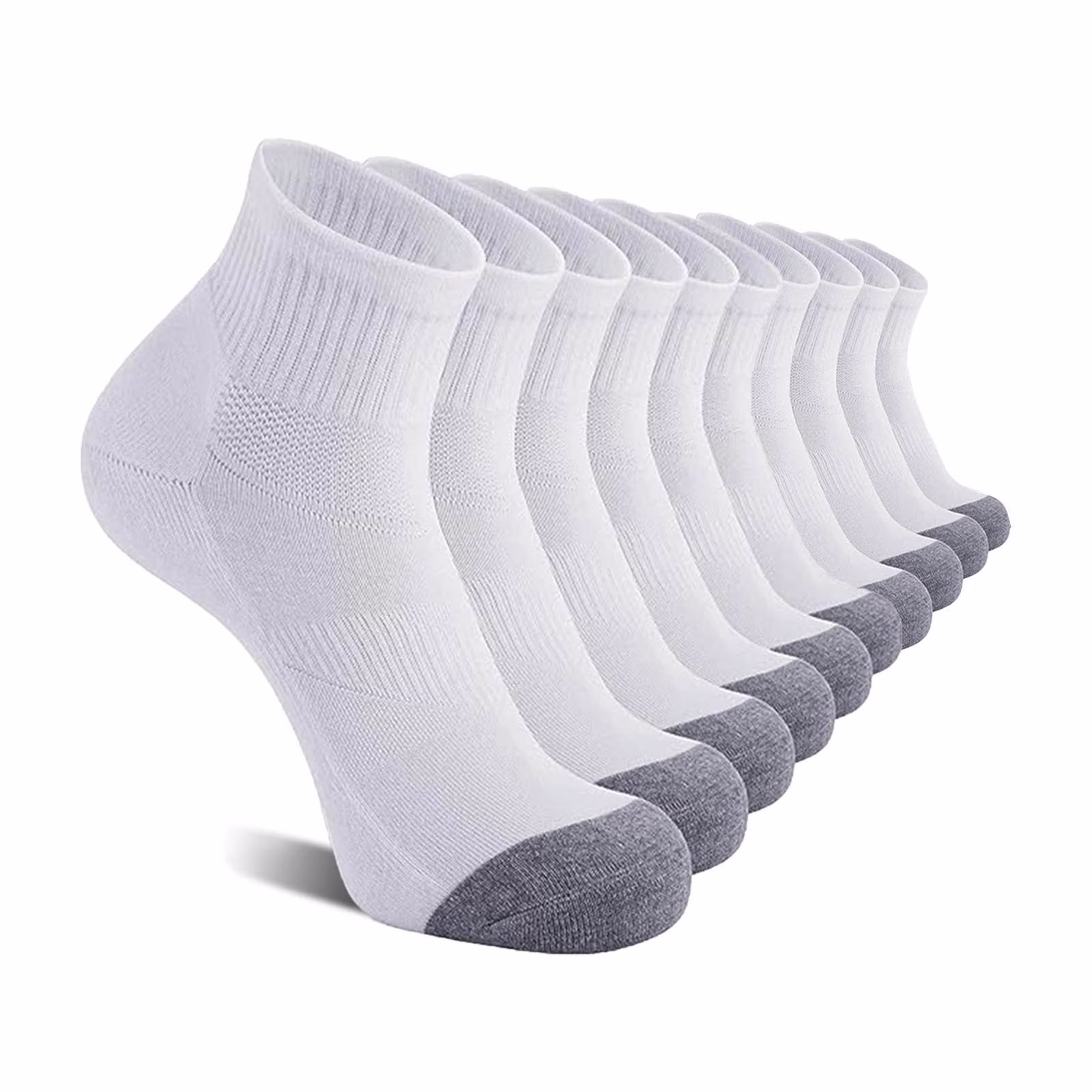 asjyhkr Mens Crew Socks Cotton Running Hiking Basketball Football Athletic Mid Calf Socks