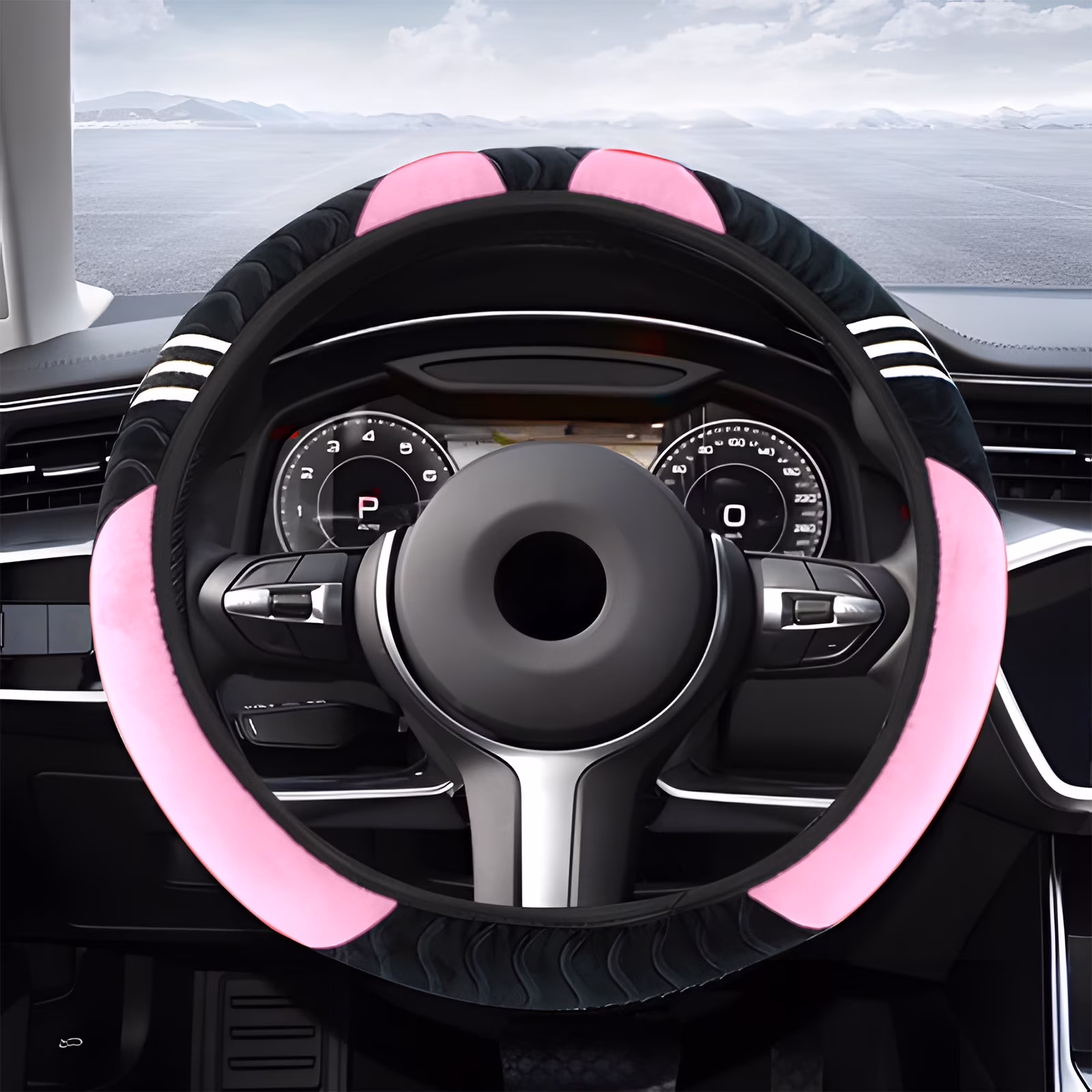 GFHFHITJ Car Steering Wheel Cover Stretch Without Inner Steering Wheel Cover Universal Steering Wheel Cover