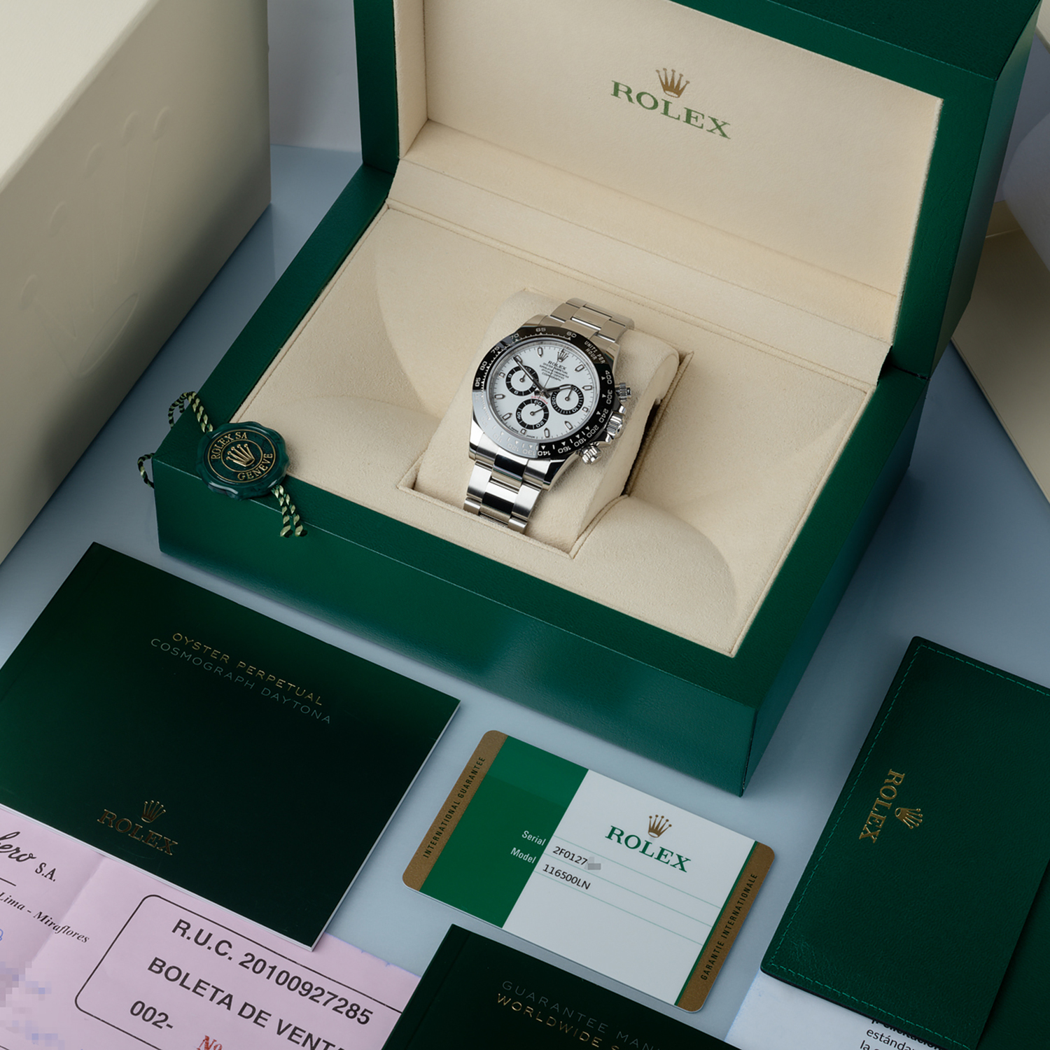 Rolex Cosmograph Daytona black dial 116500ln-0002