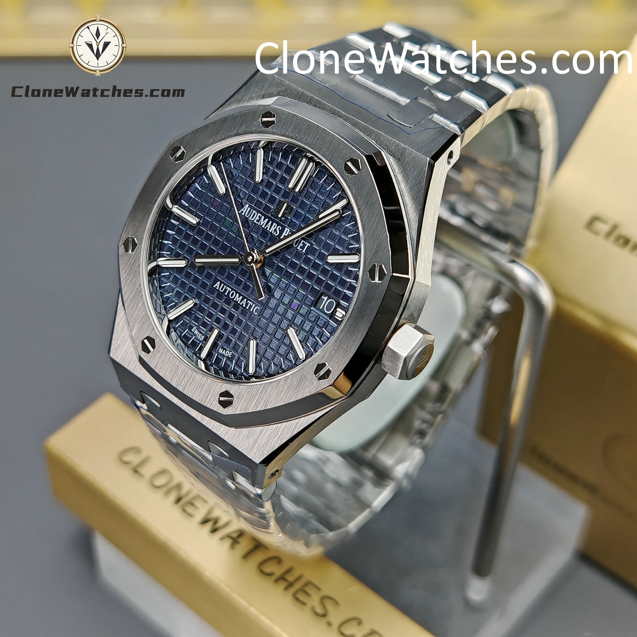 Audemars Piguet Super Clone Watches 1:1 Royal Oak 15450 Blue Dial 37MM