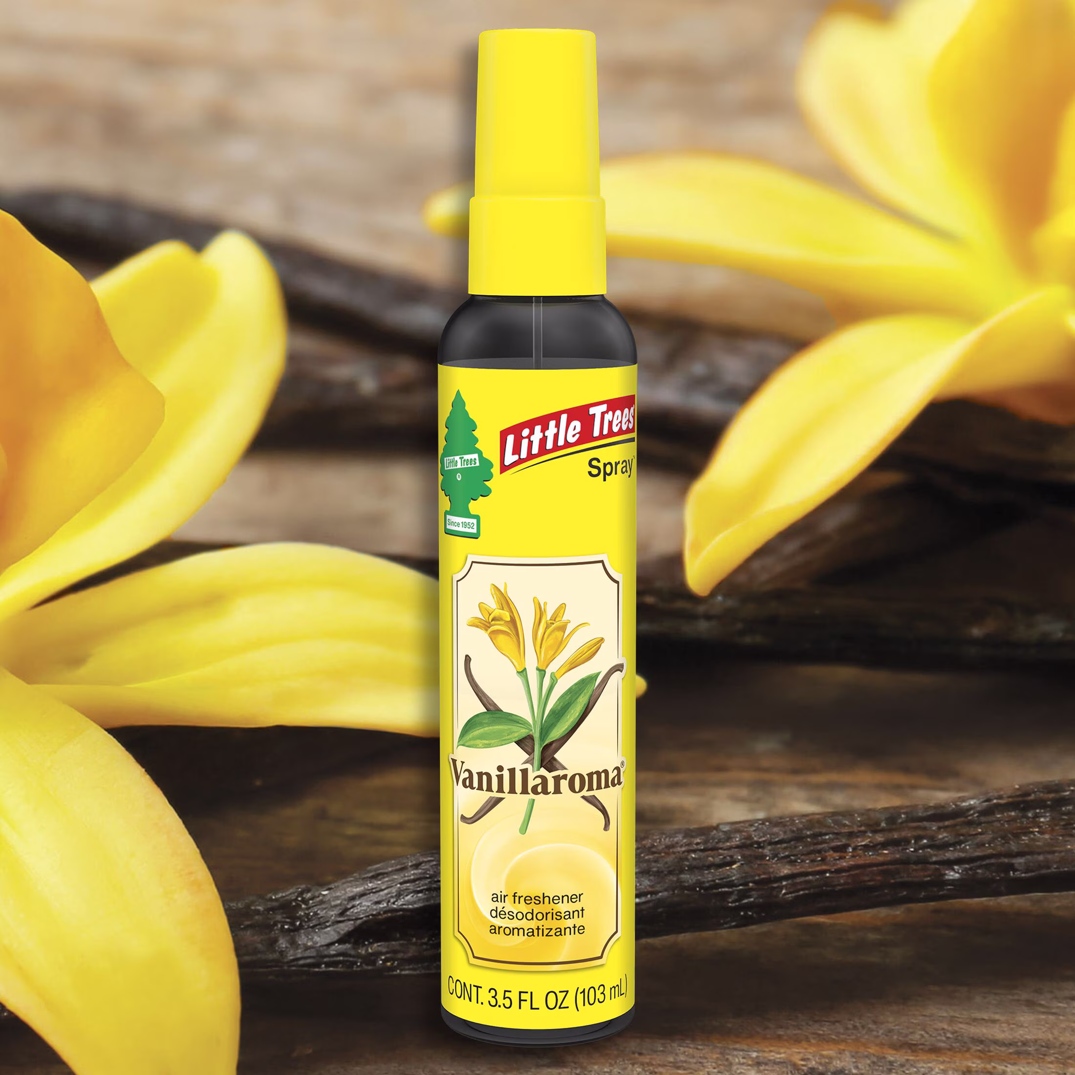 (3 pack) Little Trees Air Freshener Spray Vanillaroma 3.5 fl oz