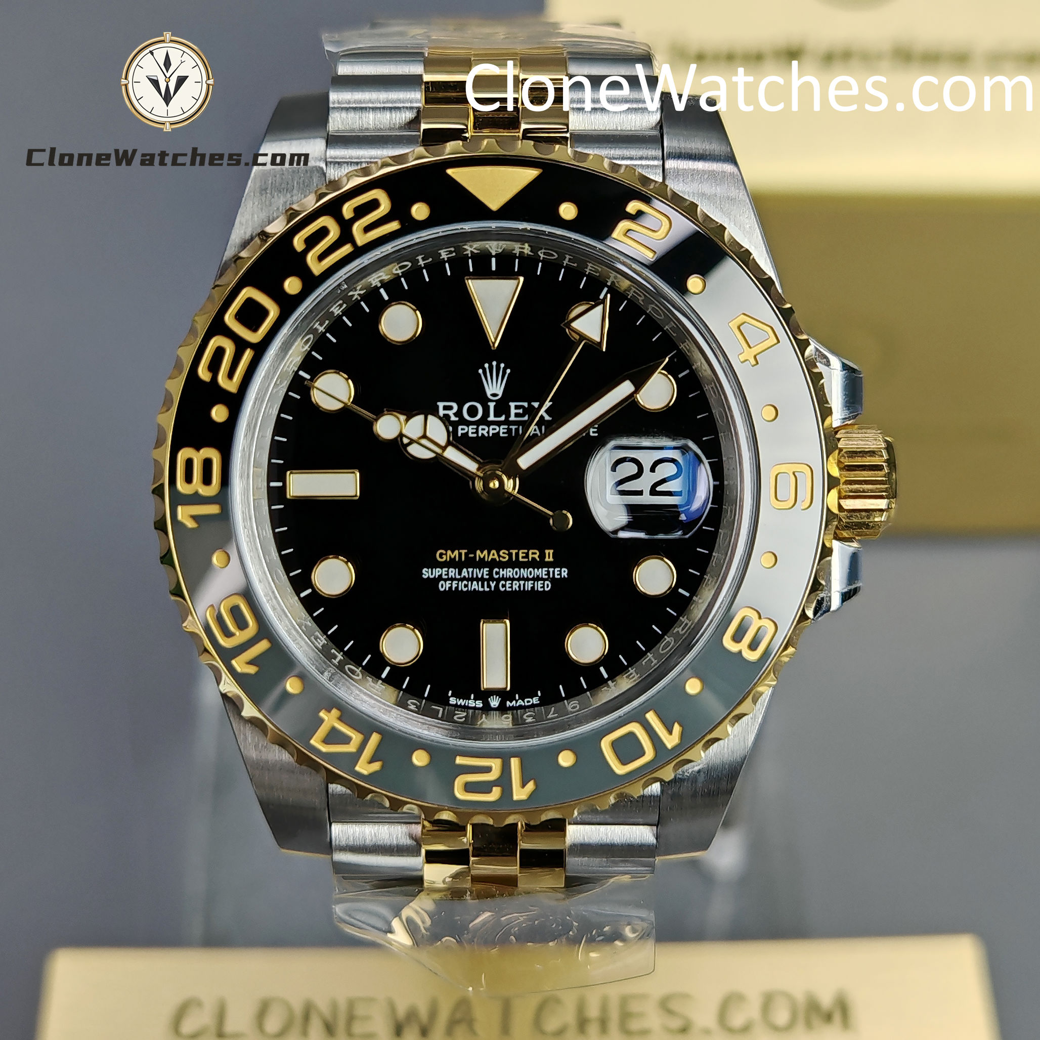 Rolex Super Clone Watches 1:1 GMT Master II m126713grnr Jubilee 3285 Movement