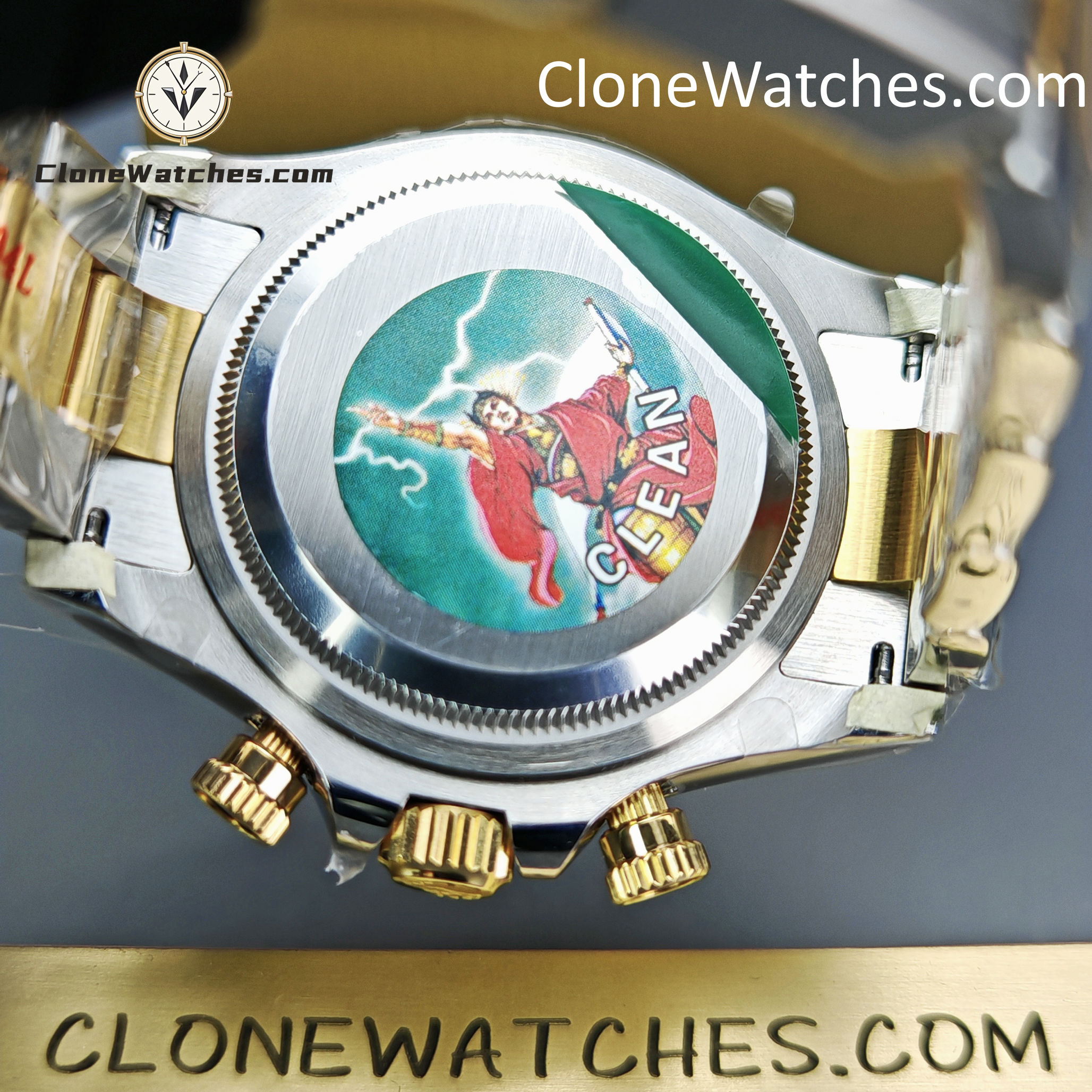 Rolex Super Clone Watches 1:1 Daytona 18K Gold Black Diamond Dial M126503-0002 4131 Movement