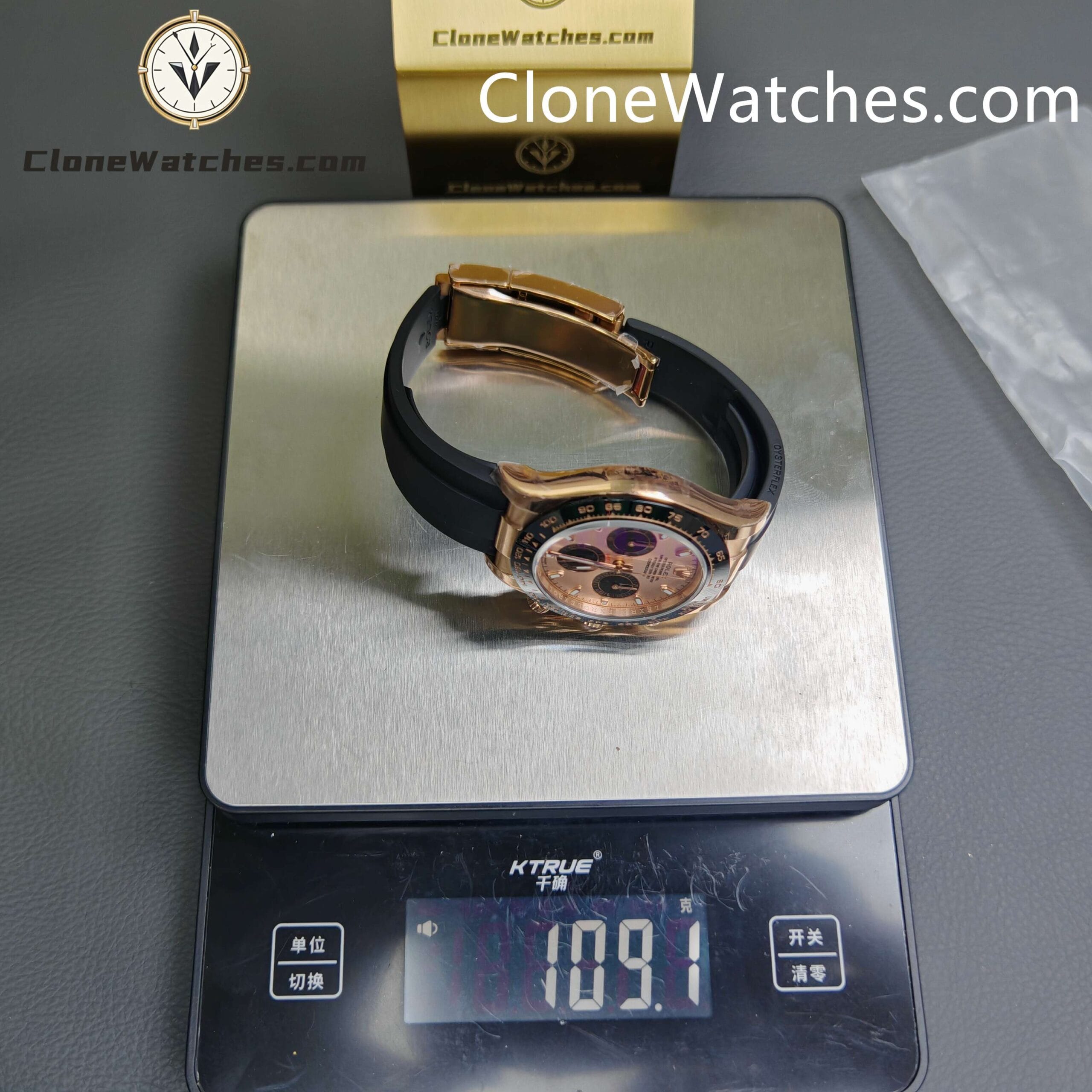 Rolex Super Clone Watches 1:1 Daytona 116515 Oysterflex Strap 4130 Movement