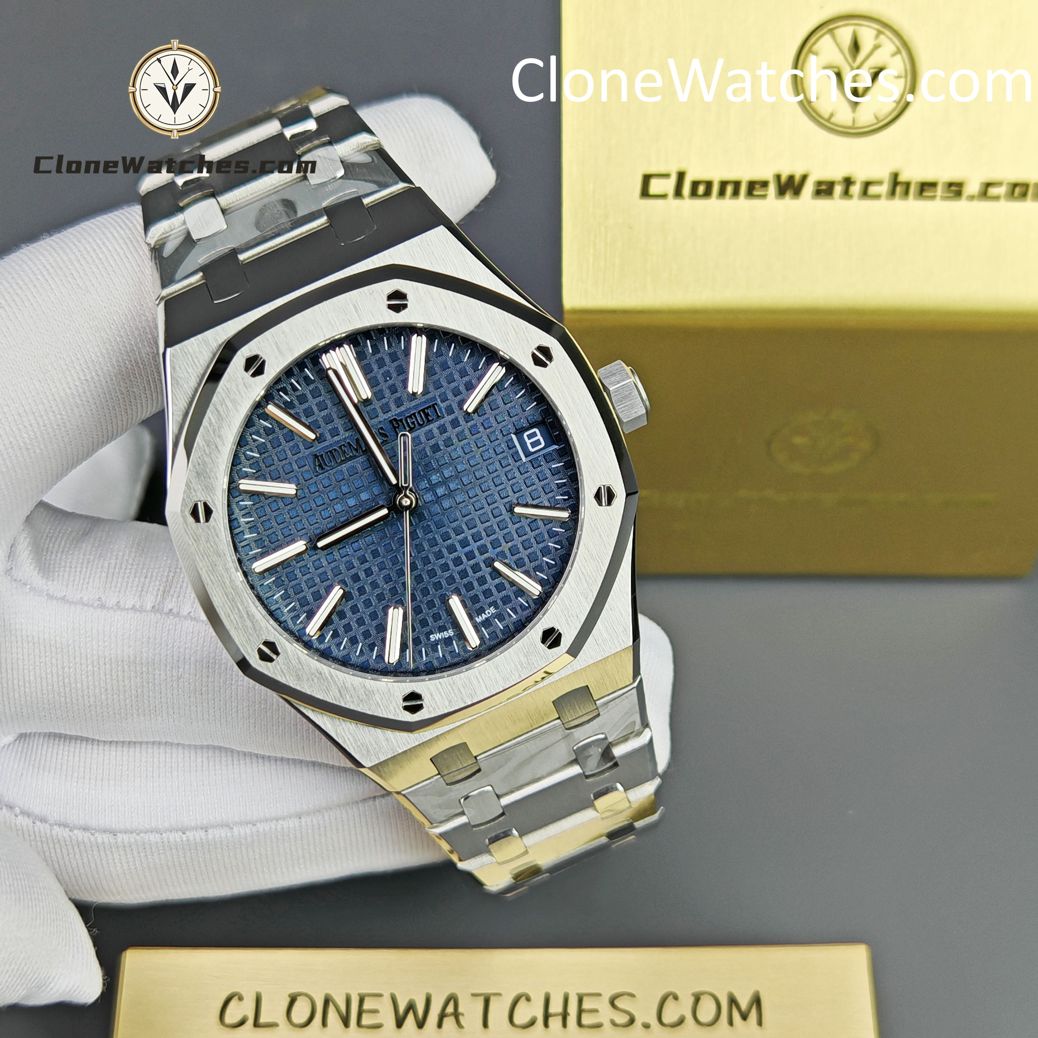 Audemars Piguet Super Clone Watches 1:1 Royal Oak 15510 Blue Dial 41MM Selfwinding
