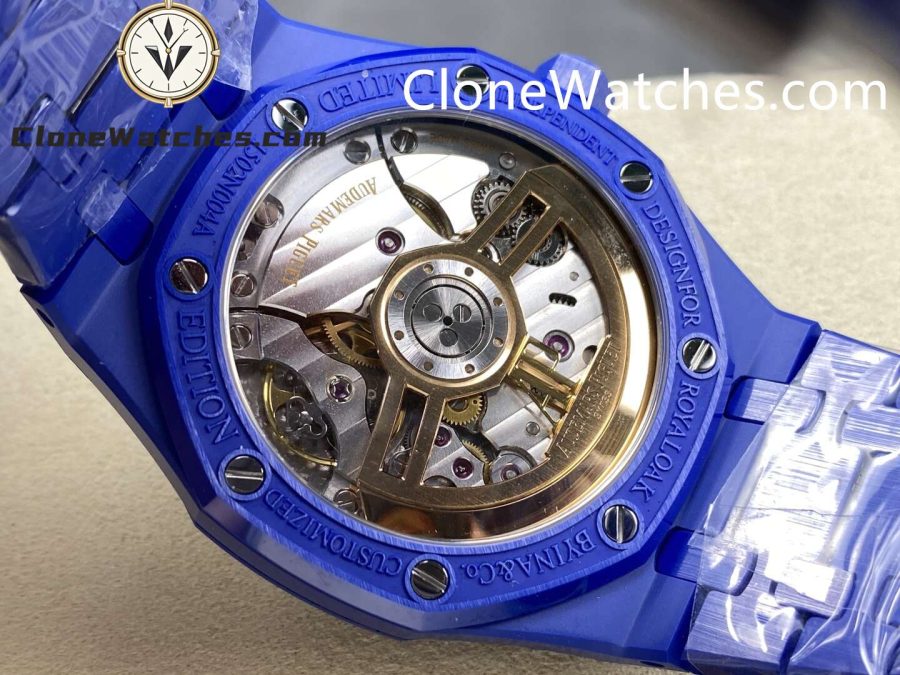 Audemars Piguet Super Clone Watches 1:1 Royal Oak Blue Ceramic 15500 White Dial