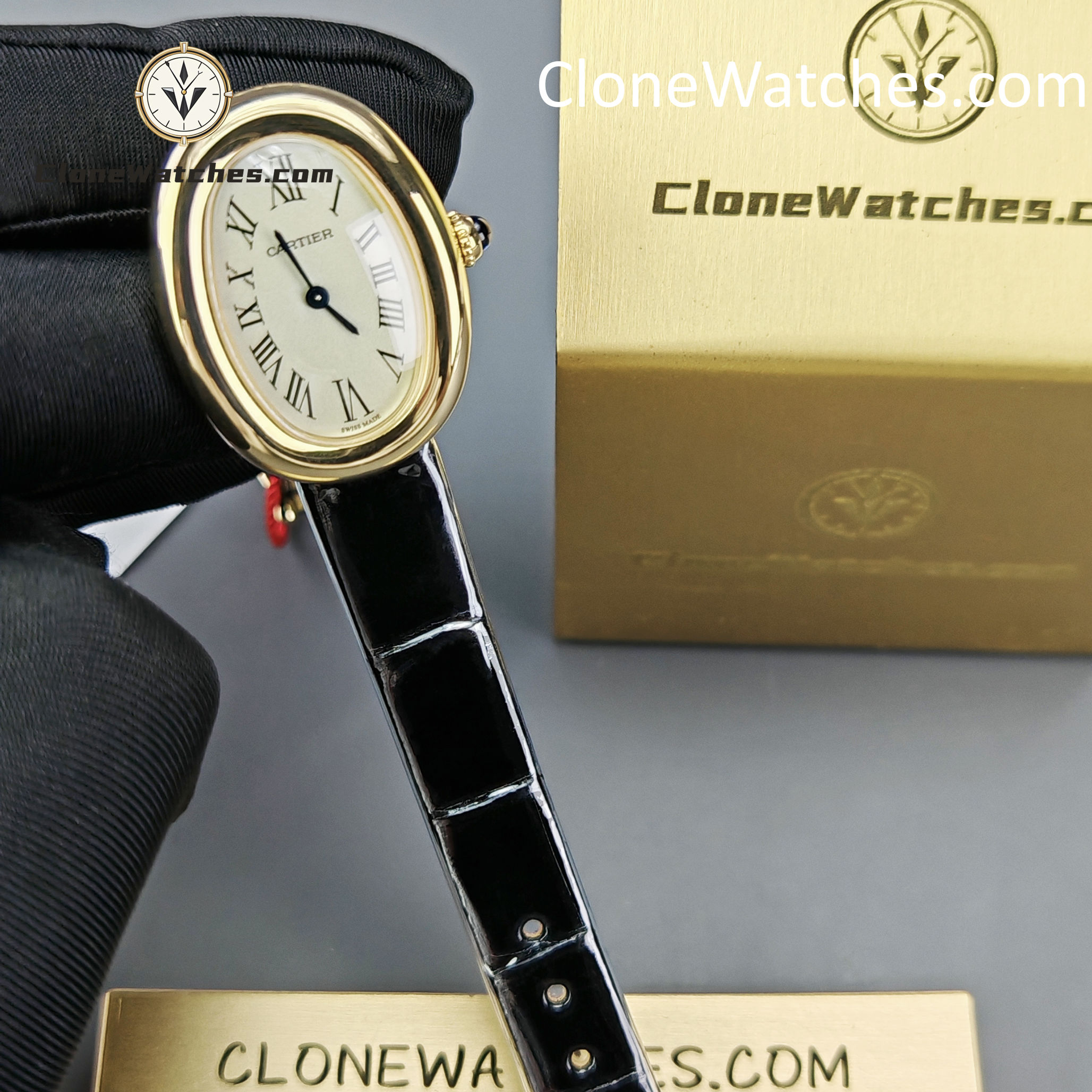 Cartier Super Clone Watches 1:1 Baignoire White Dial 23mm x31mm WGBA0042