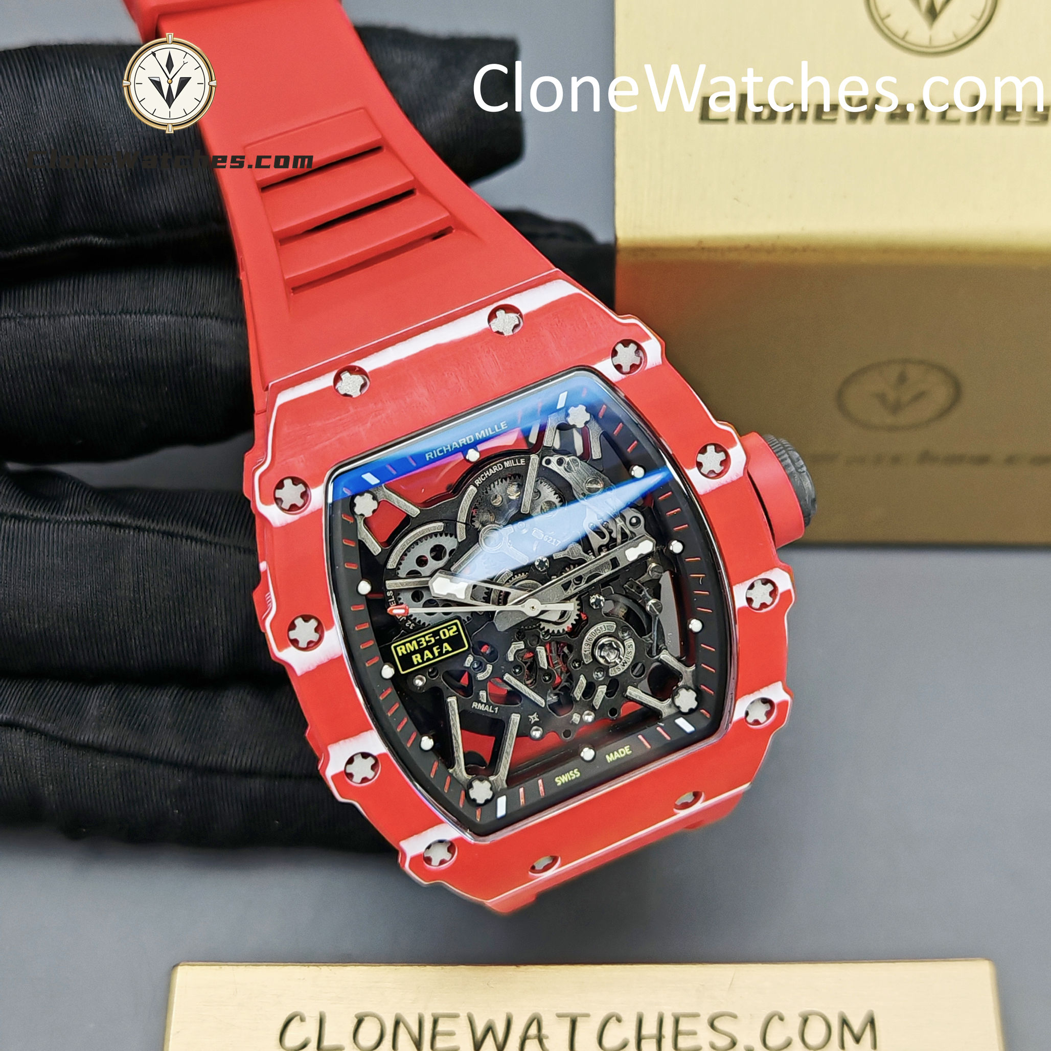 Richard Mille Super Clone Watches 1:1 RM 035 – 02 Tourbillon Automatic Rafael Nadal