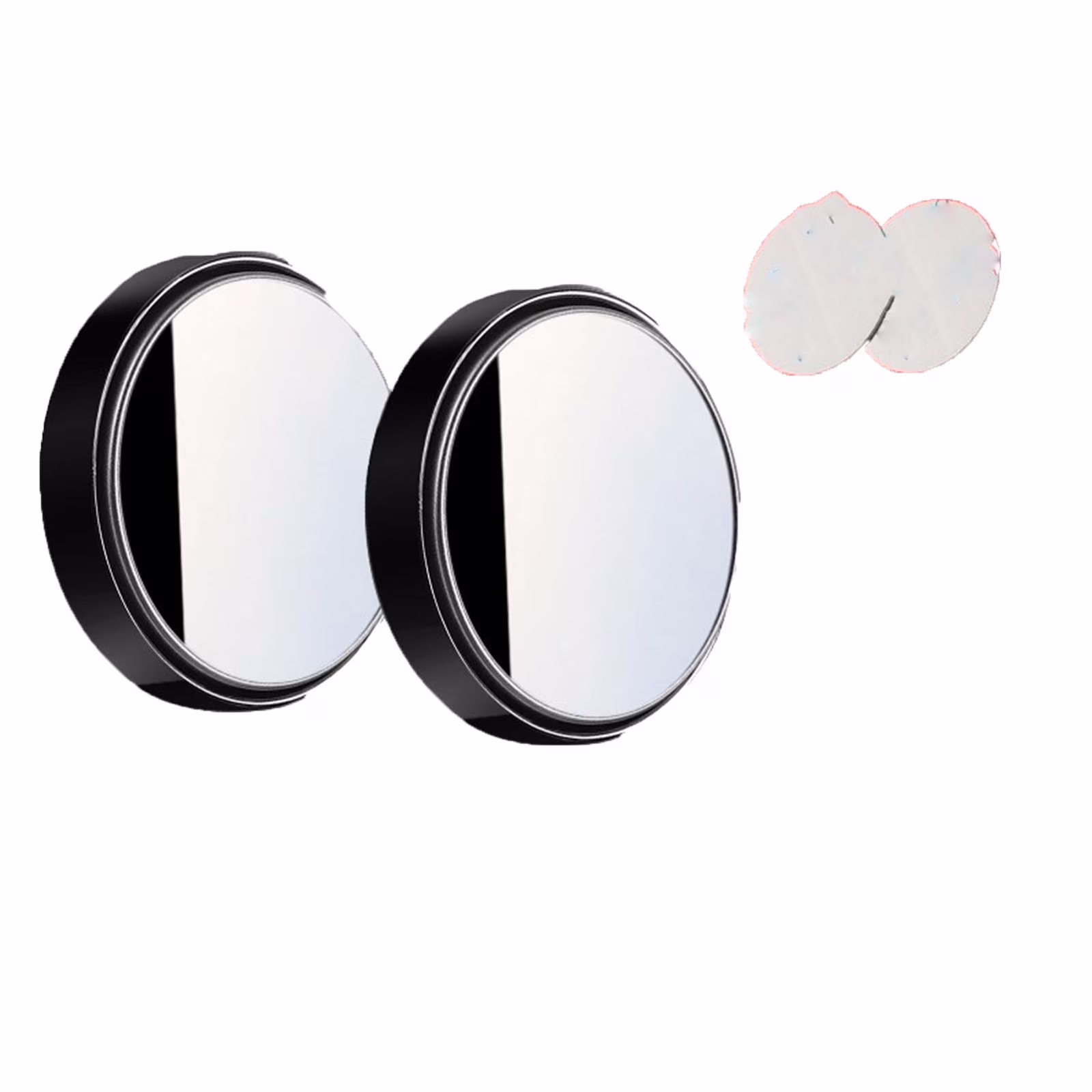 Small Round Mirror Rear View Mirror For Car - Rearview Mirror Car Reverser Blind Aid 360 Degree Reflector Adjustable Wide Angle Hd Paste