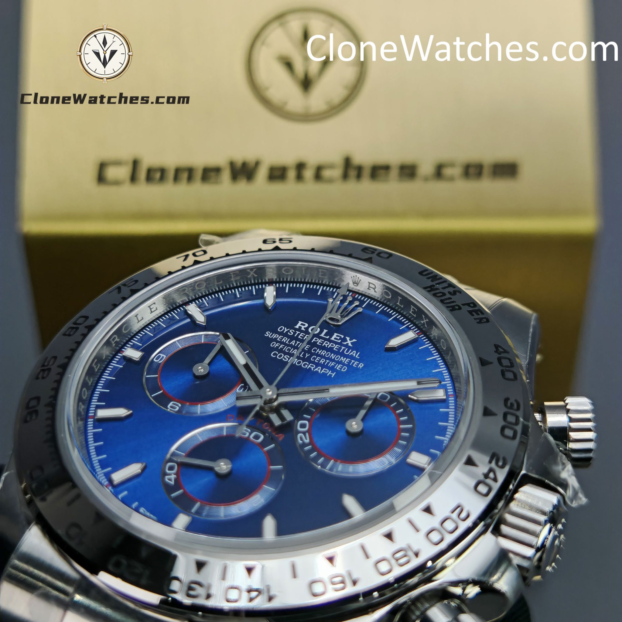 Rolex Super Clone Watches 1:1 Daytona Blue Dial M126509-0005 4131 Movement