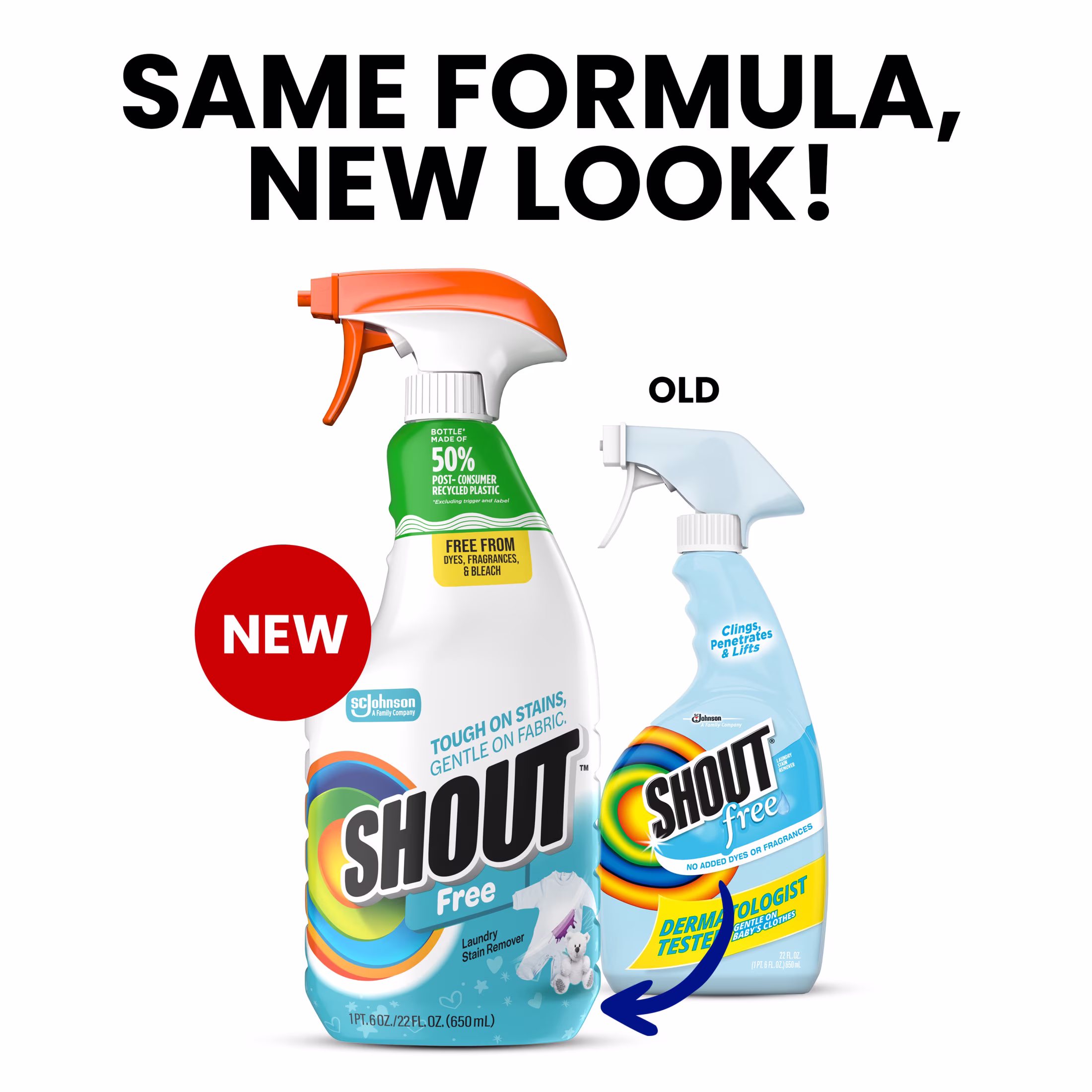Shout Free, Laundry Stain Remover, 22 fl oz