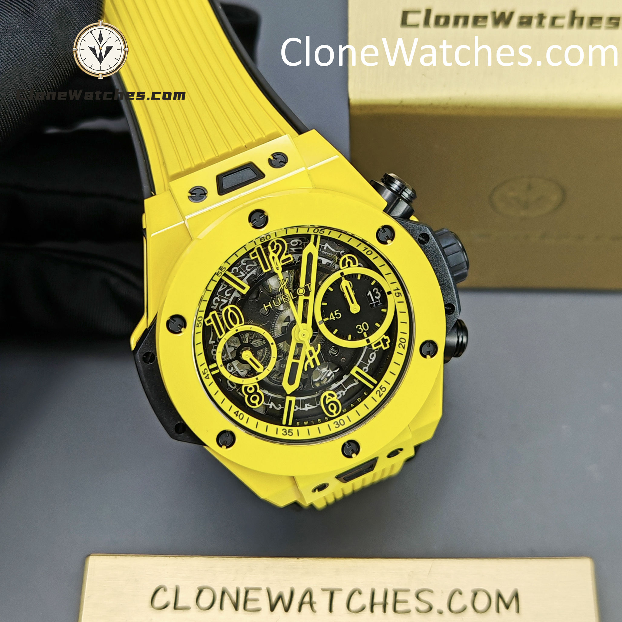 Hublot Super Clone Watches 1:1 Big Bang Unico Yellow Magic 42MM 441.CY.471Y.RX