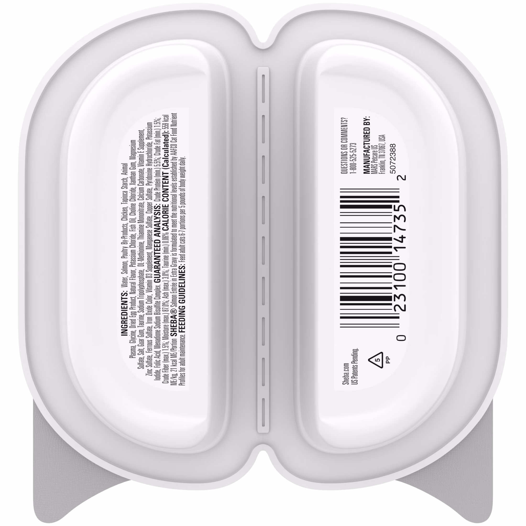 Sheba Gravy Indulgence Salmon Entree In Extra Gravy Cat Food, 2.6 Oz Twin-Pack Tray