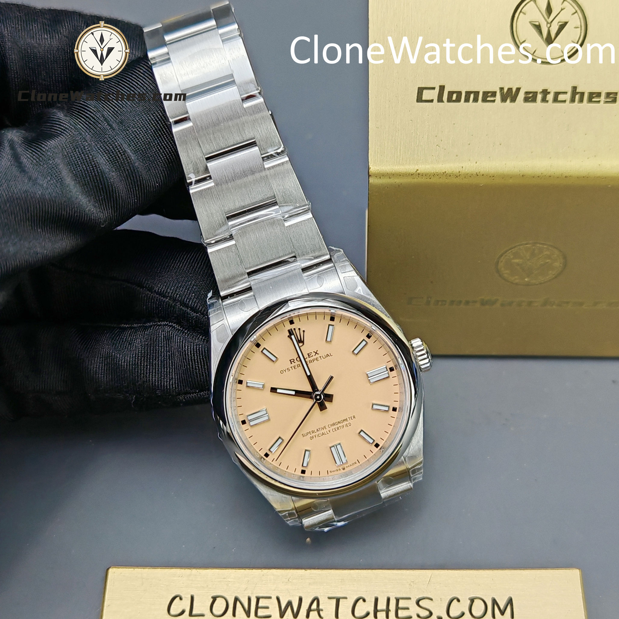 Rolex Super Clone Watches 1:1 Oyster Perpetual Yellow Dial 36mm M126000-0012 3230 Movement