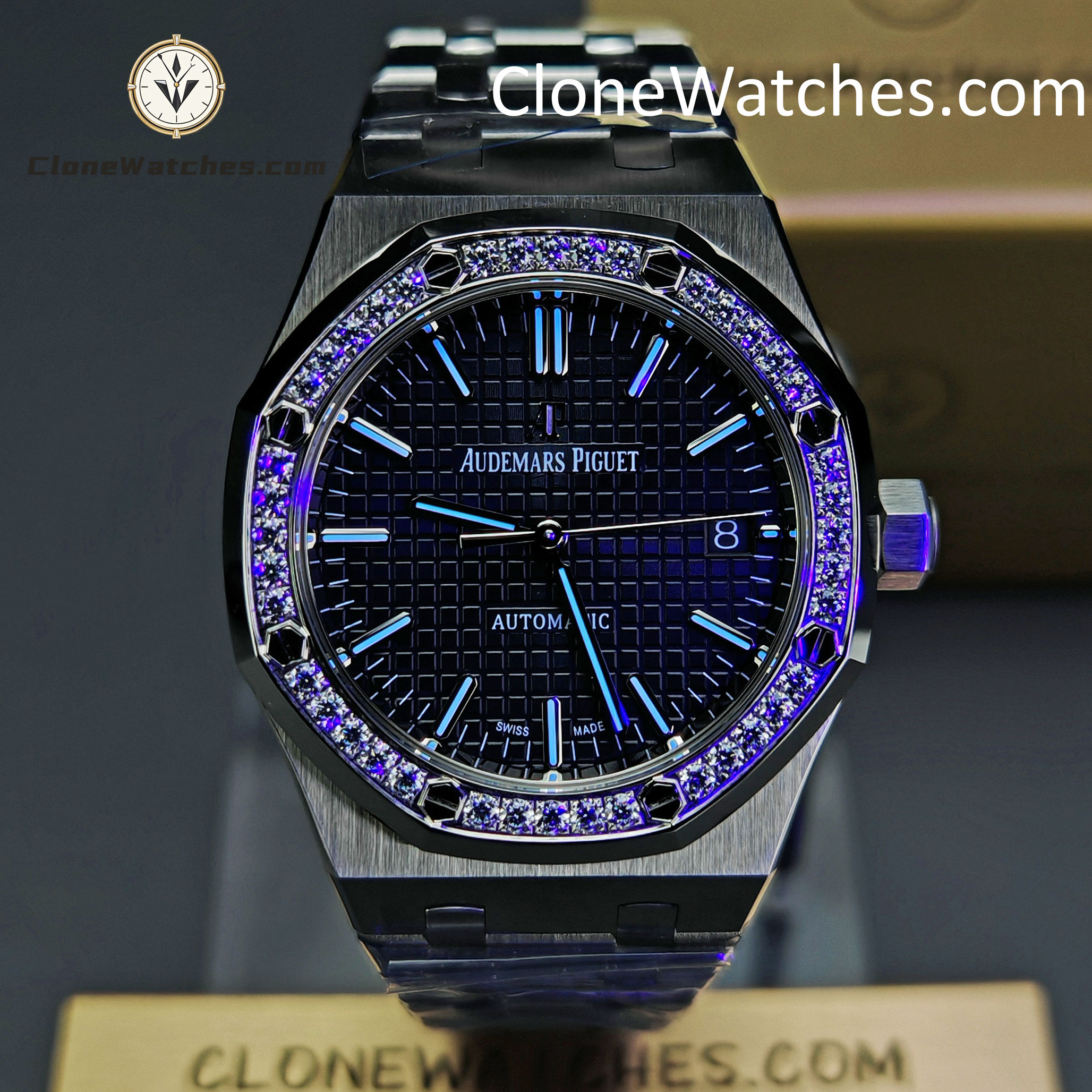 Audemars Piguet Super Clone Watches 1:1 Royal Oak 15451ST Blue Dial 37MM
