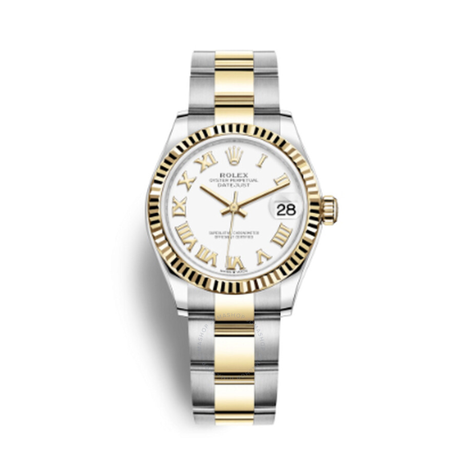 Rolex Datejust 31 White Dial Automatic Ladies Steel and 18kt Yellow Gold Oyster Watch 278273WRO（Lifetime free warranty+90-days replacement service & Refund!.）