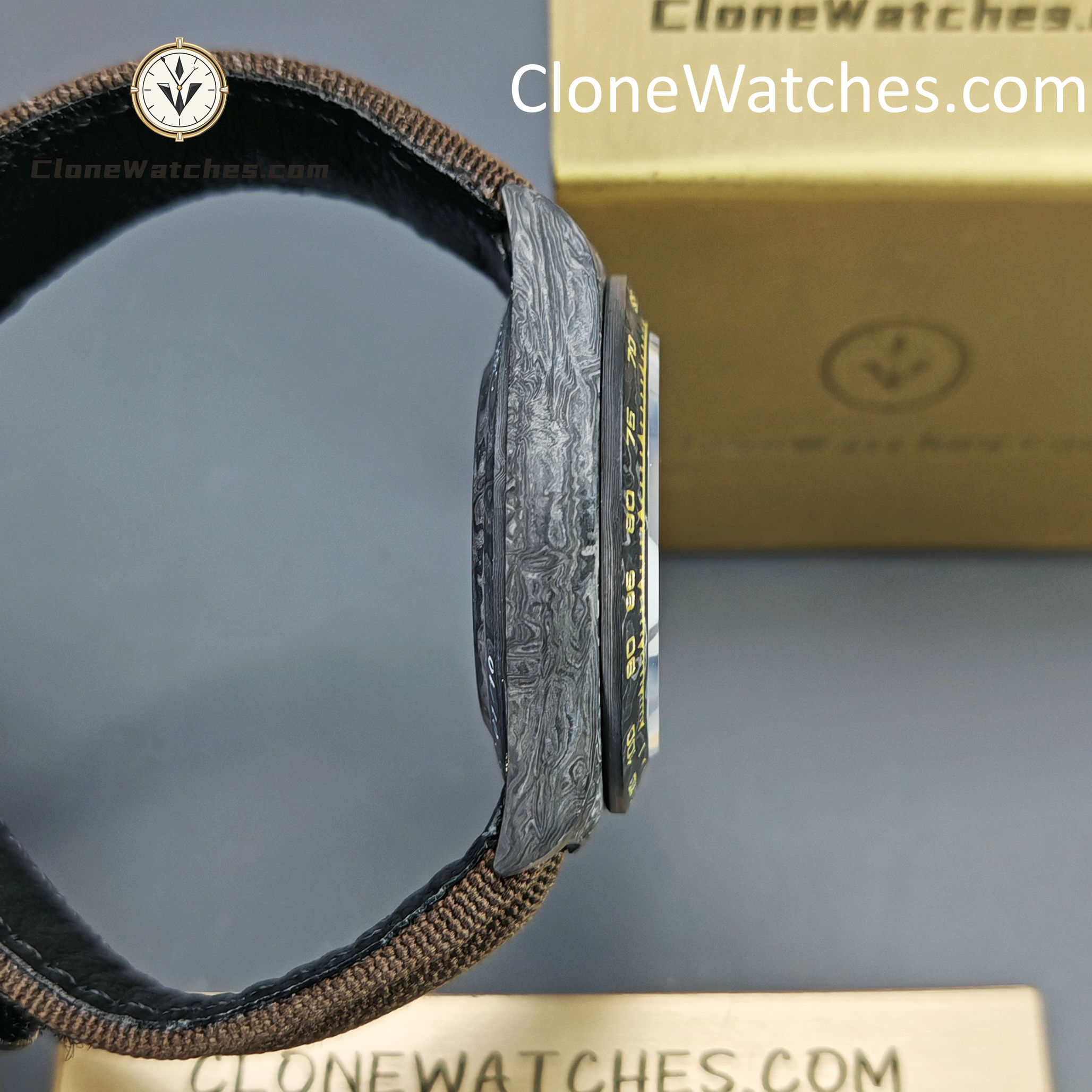 Modified Super Clone Watches 1:1 DiW Rolex Daytona Carbon Fiber DESERT EAGLE ARABIC
