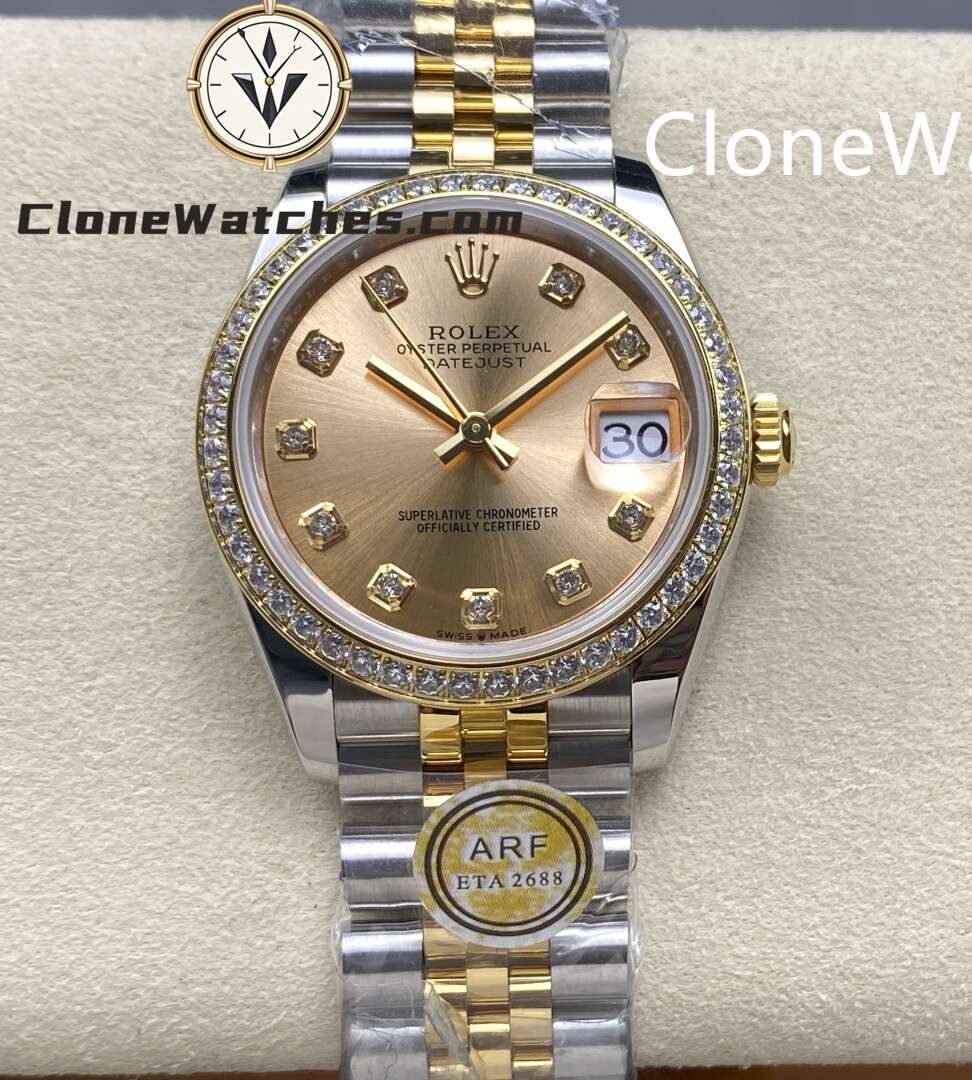 Rolex Super Clone Watches 1:1 DateJust m278383rbr-0026 Jubilee 31MM 2236 Movement