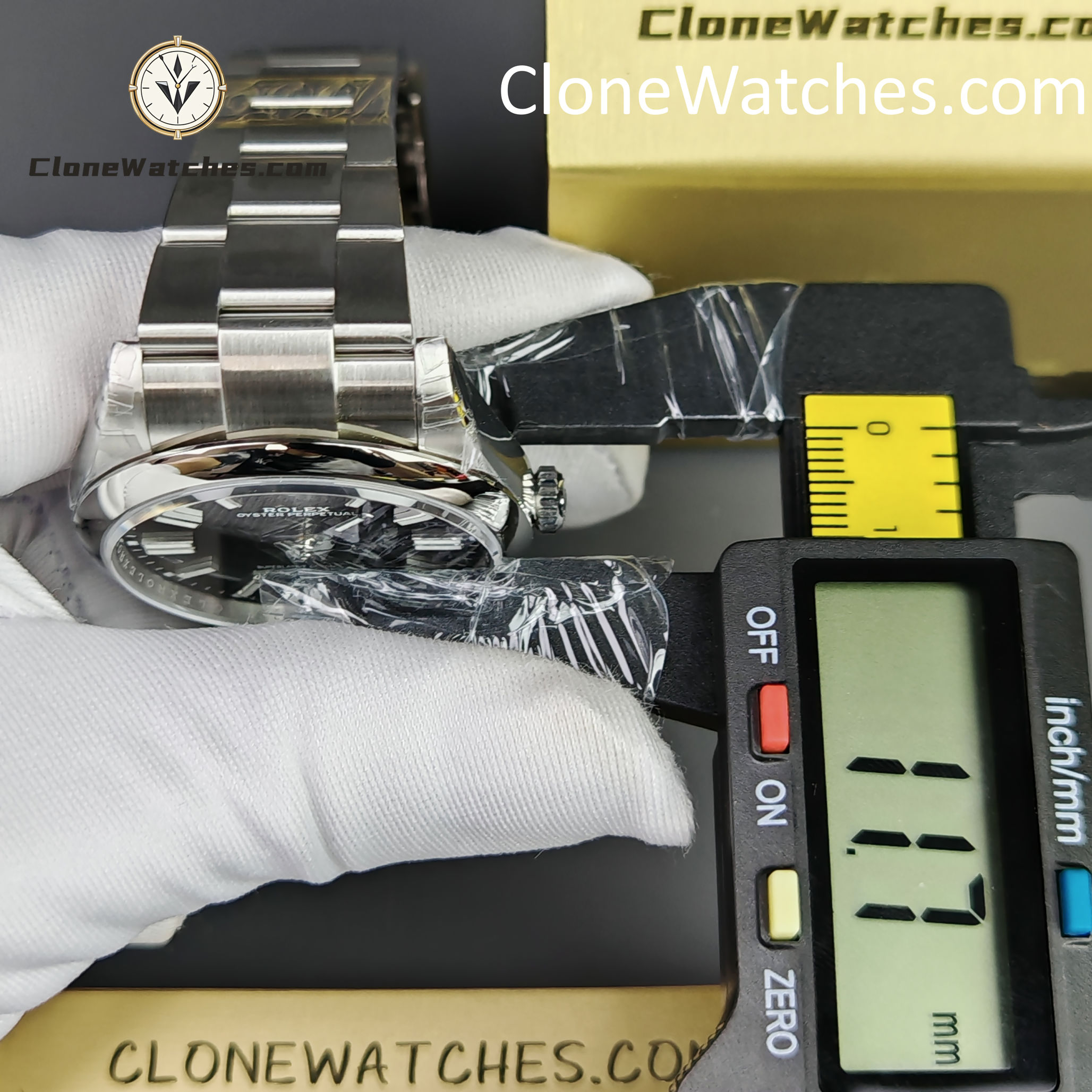 Rolex Super Clone Watches 1:1 Oyster Perpetual Black Dial 41mm m124300-0002 3230 Movement