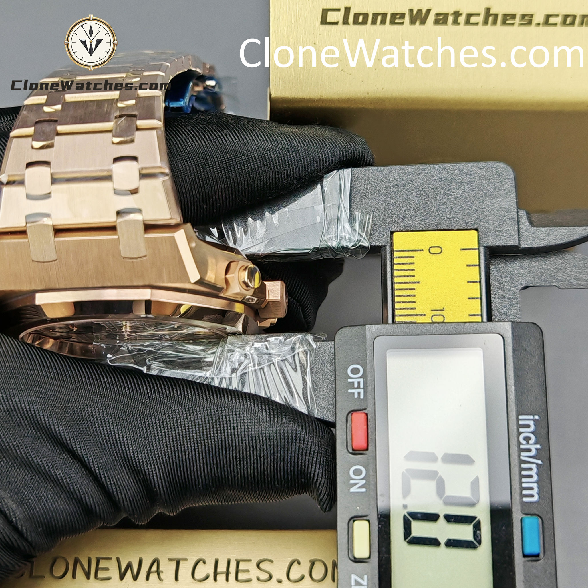 Audemars Piguet Super Clone Watches 1:1 Royal Oak Rose Gold 26240 White Dial