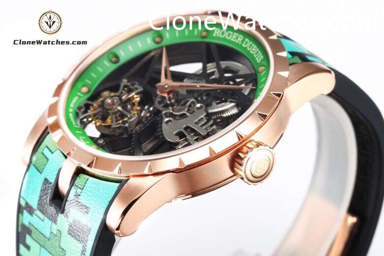 Roger Dubuis Super Clone Watches 1:1 Excalibur Skeleton Tourbillon RDDBEX0939 42MM