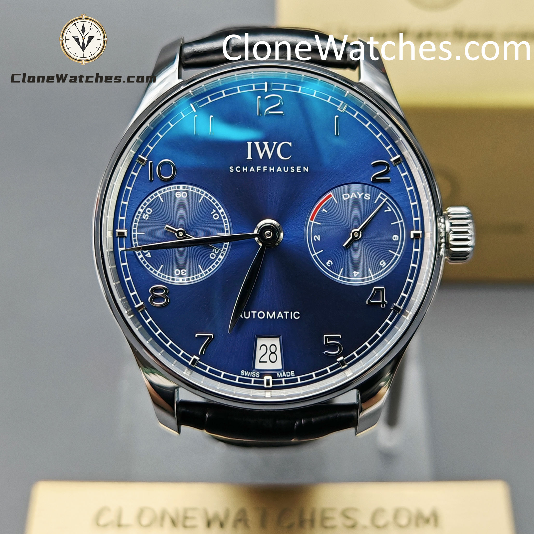 IWC Super Clone Watches 1:1 Portuguese Automatic Blue Dial 42.3MM IW500710