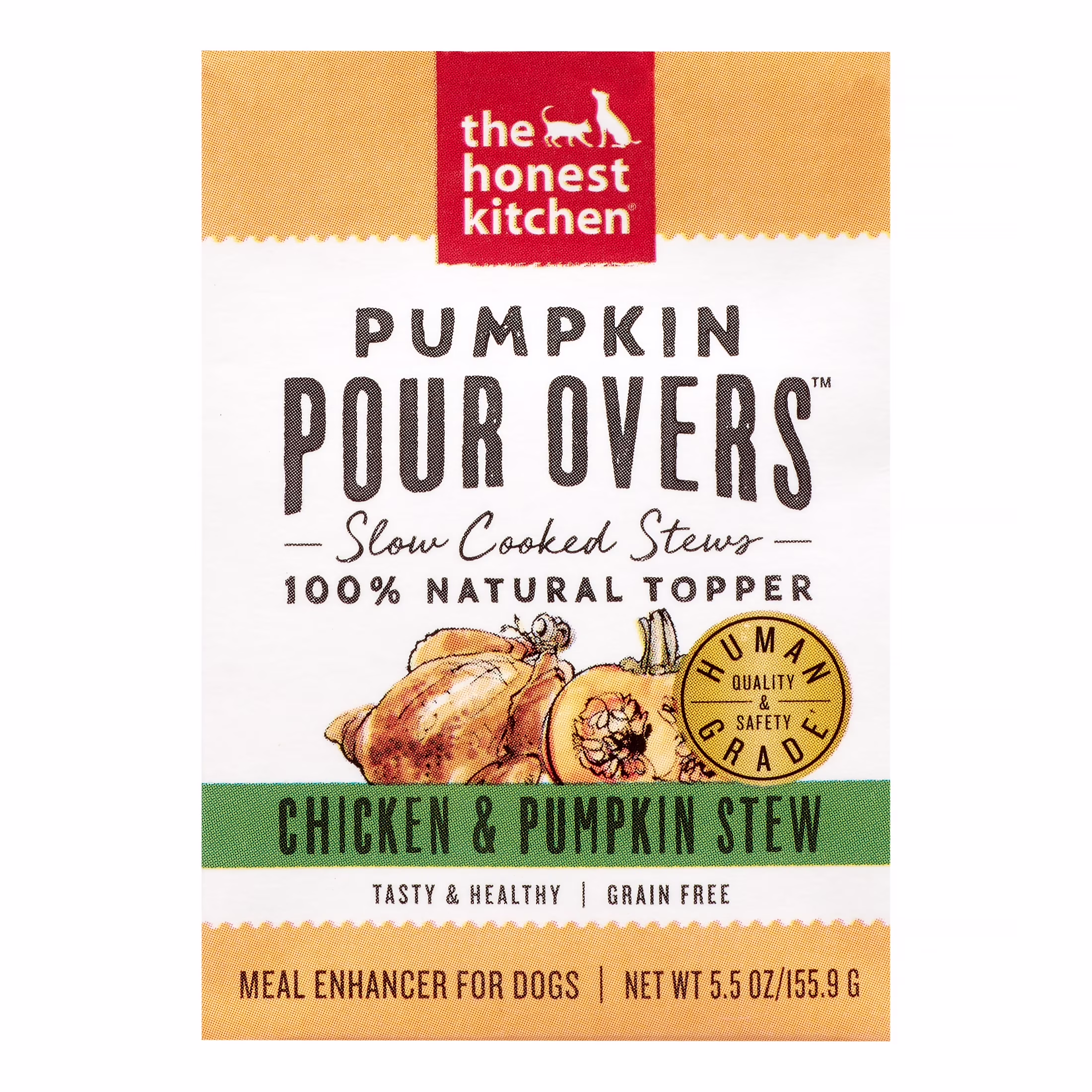 The Honest Kitchen Pumpkin POUR OVERS Turkey & Pumpkin Stew, 5.5oz, Case of 12